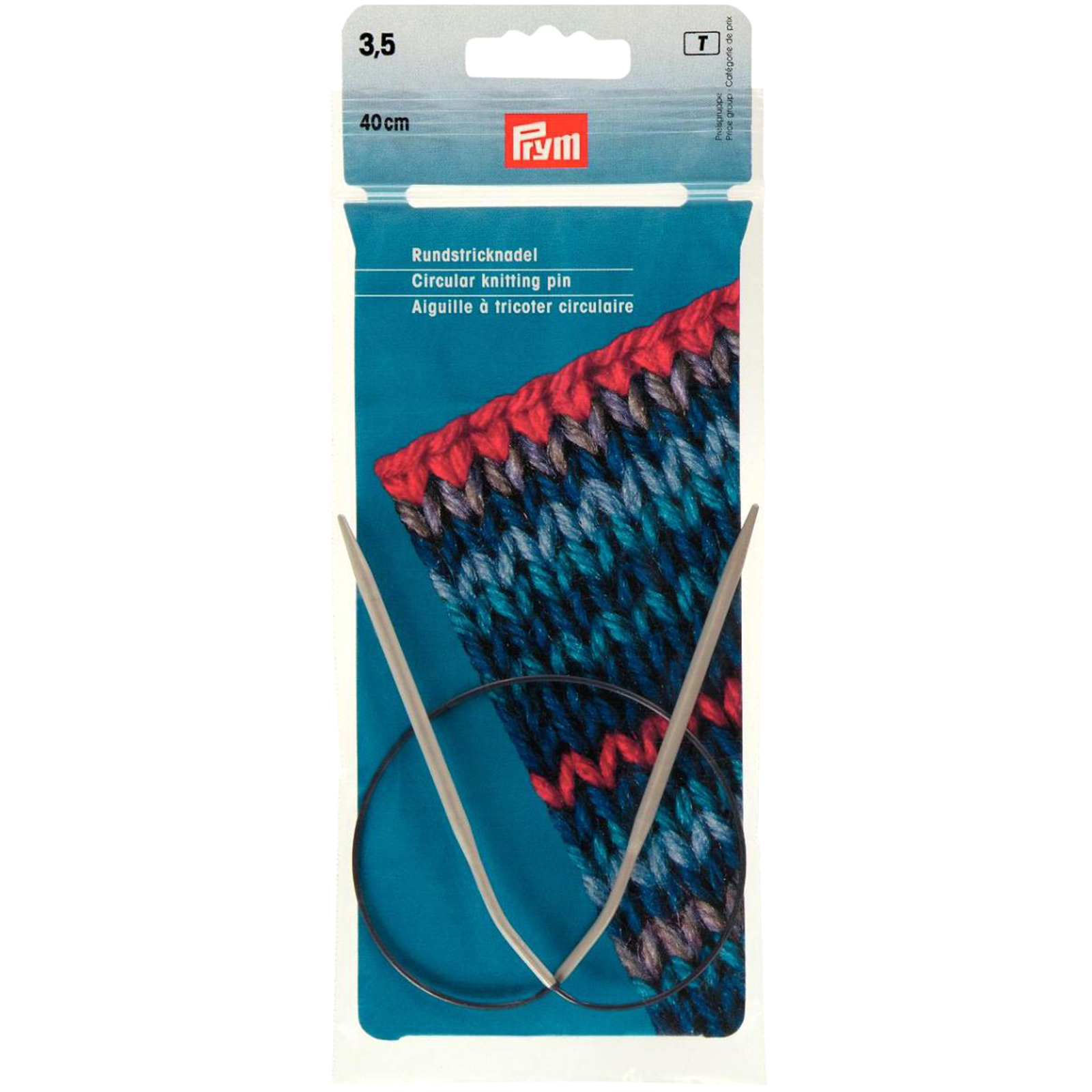 Prym 211245 Rondbreinaald ALU grijs 40 cm 3,50 mm - Kaart
