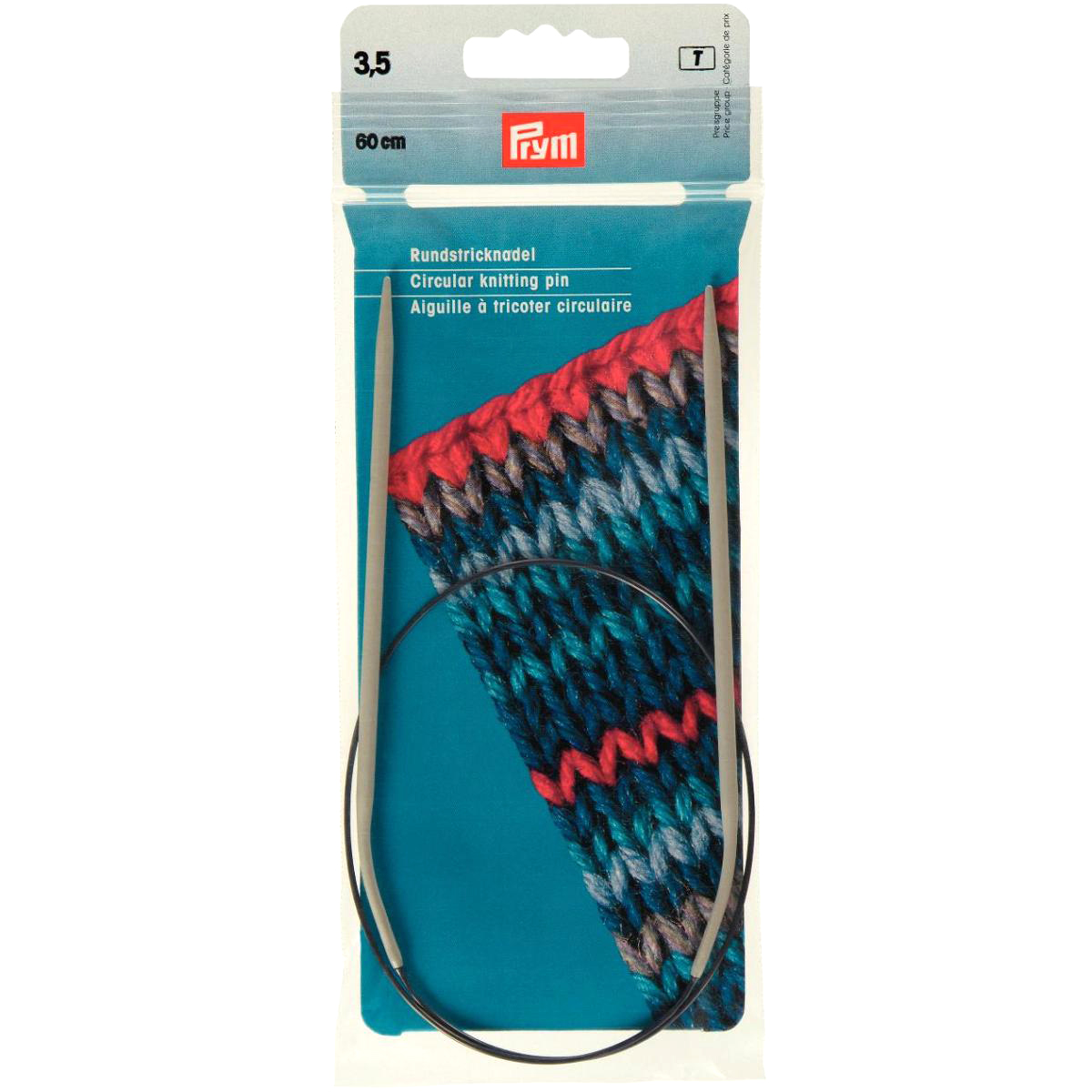 Prym 211247 Rondbreinaald ALU grijs 60 cm 3,50 mm - Kaart