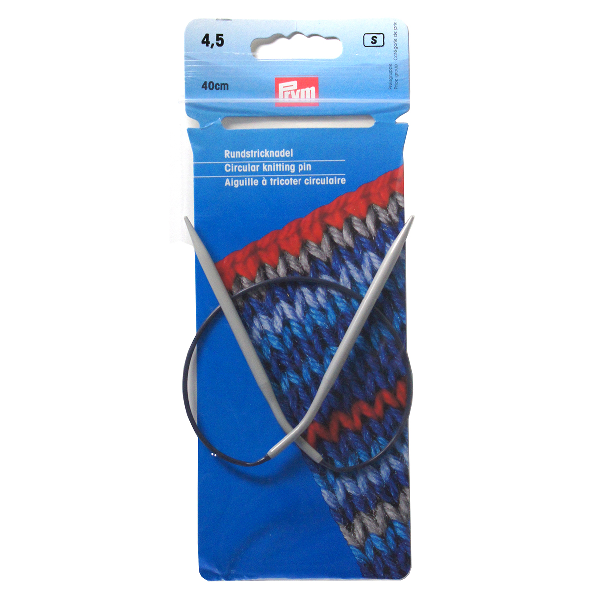 Prym 211275 Rondbreinaald ALU grijs 40 cm 4,50 mm - Kaart