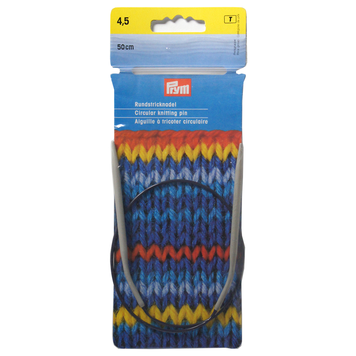 Prym 211276 Rondbreinaald ALU grijs 50 cm 4,50 mm - Kaart