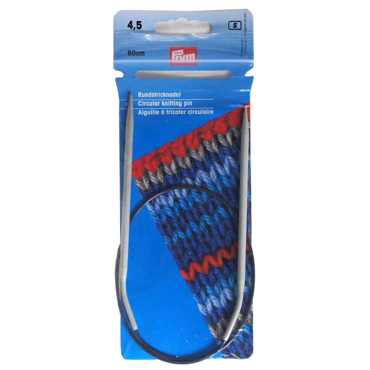 Prym 211277 Rondbreinaald ALU grijs 60 cm 4,50 mm - Kaart