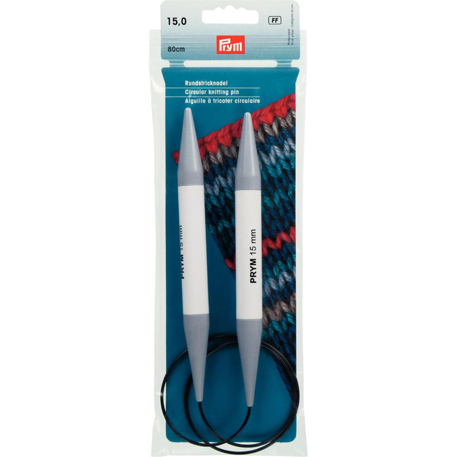 Prym 211317 Rondbreinaald KST grijs 80 cm 15,00 mm - Kaart