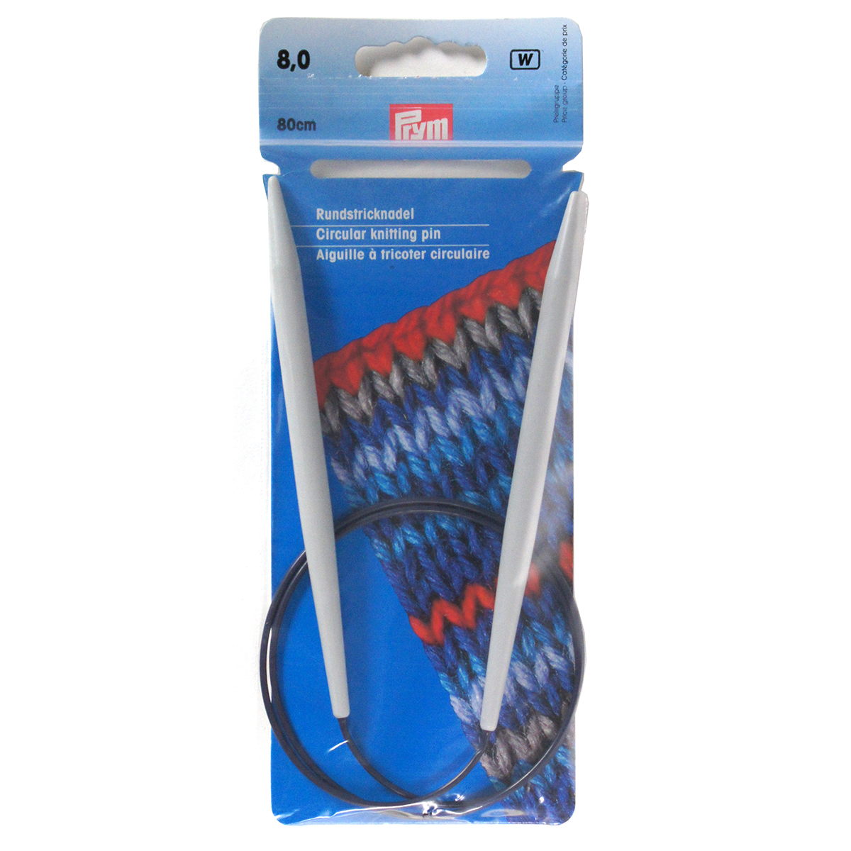 Prym 211352 Rondbreinaald KST grijs 80 cm 8,00 mm - Kaart