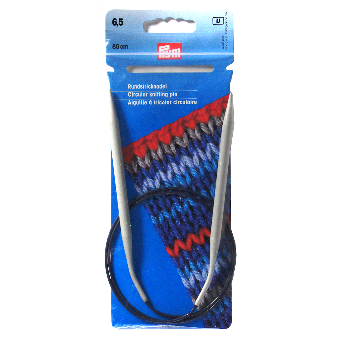 Prym 211376 Rondbreinaald ALU grijs 80 cm 6,50 mm - Kaart