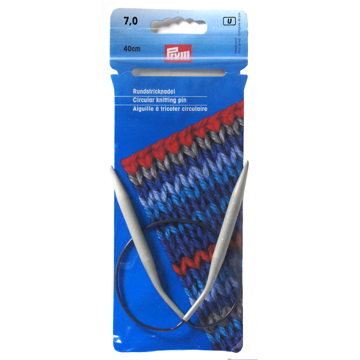 Prym 211383 Rondbreinaald ALU grijs 40 cm 7,00 mm - Kaart