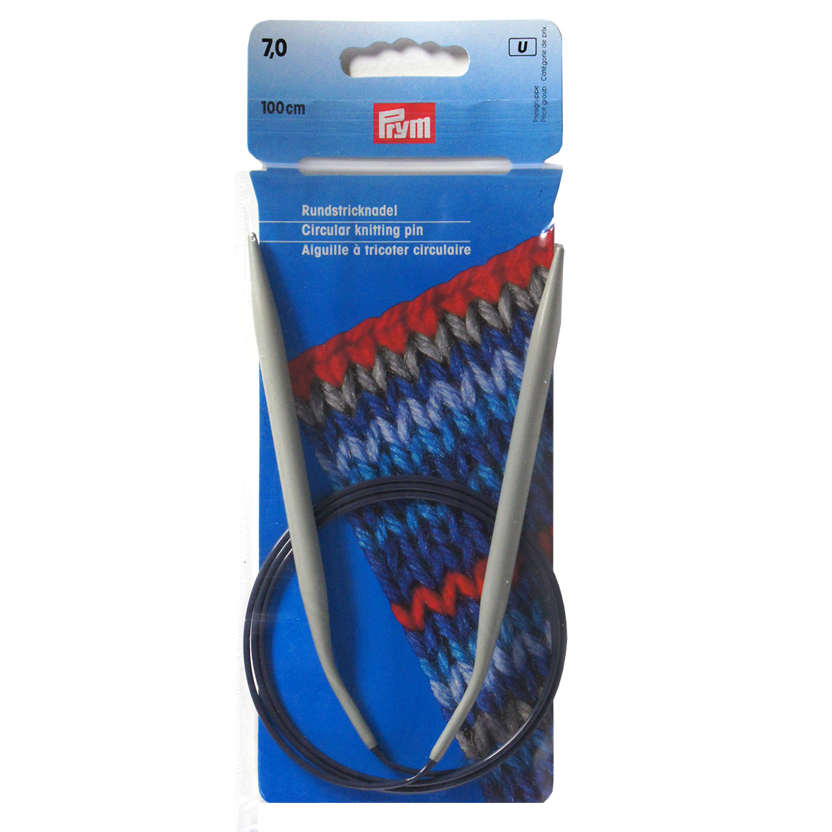 Prym 211389 Rondbreinaald ALU grijs 100 cm 7,00 mm - Kaart