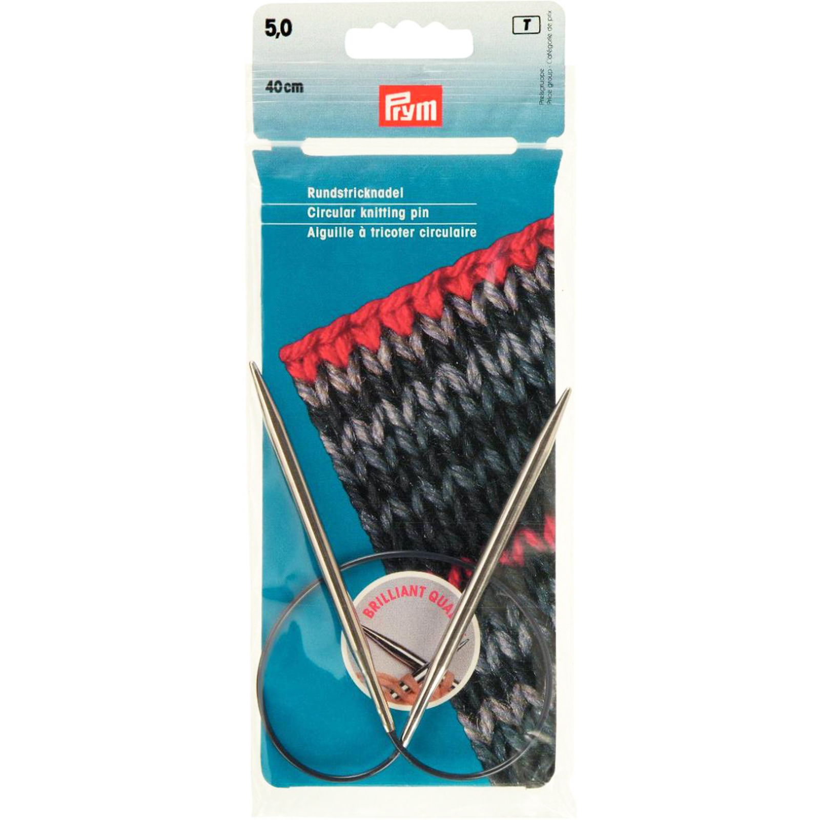 Prym 212160 Rondbreinaald MS zilverkleurig 40 cm 5,00 mm - STUK