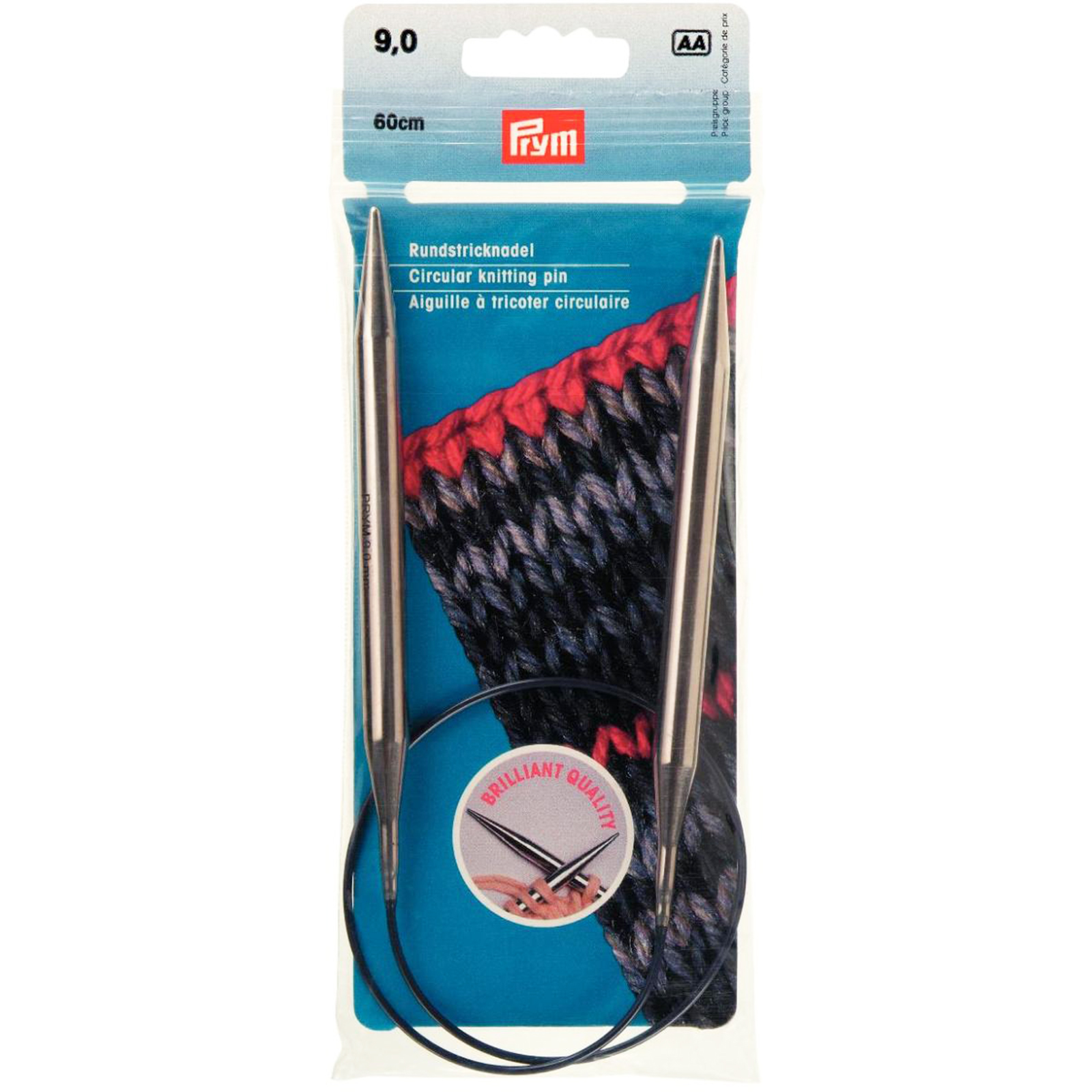 Prym 212222 Rondbreinaald MS zilverkleurig 60 cm 9,00 mm - STUK