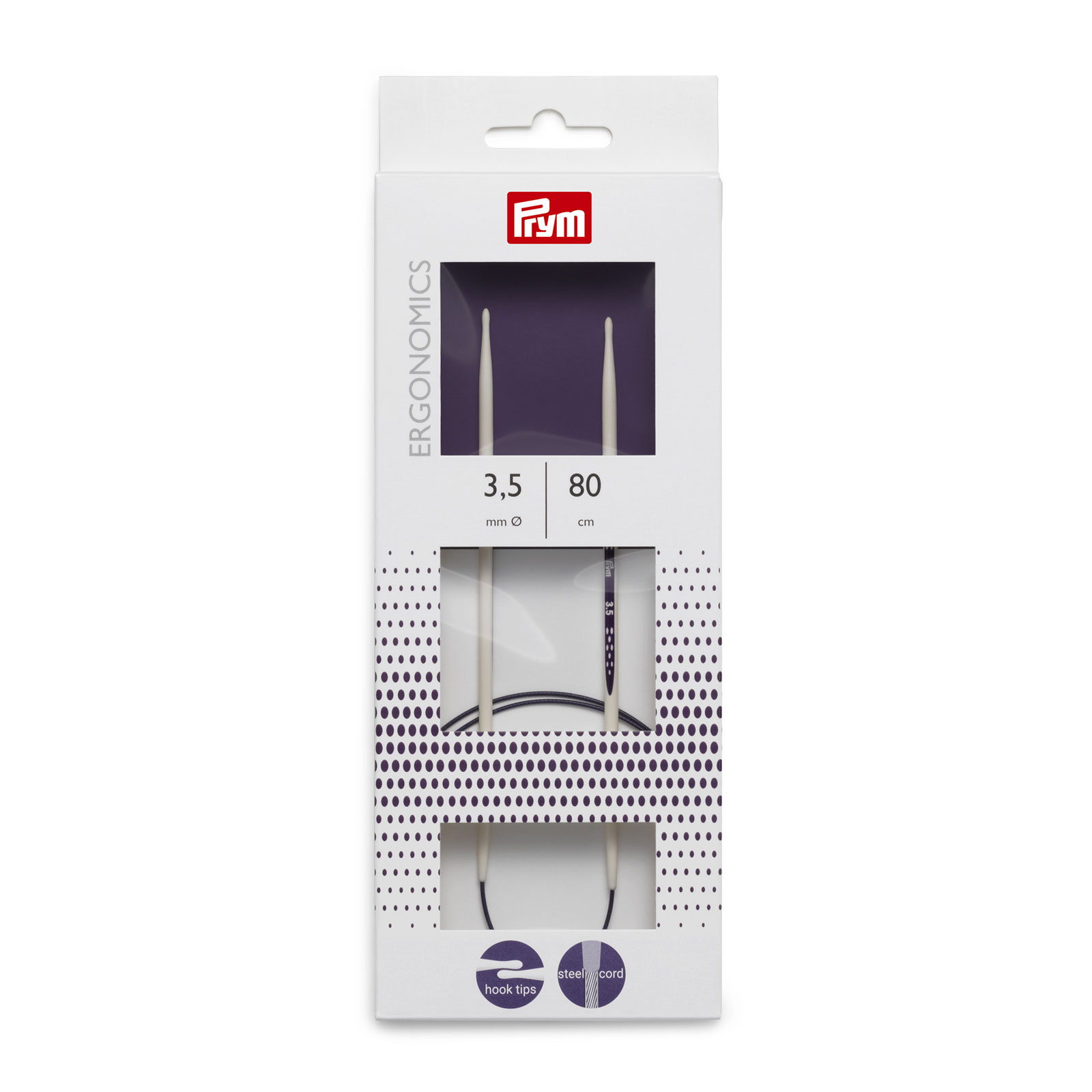 Prym 215803 Rondbreinaald ergonomisch 80 cm 3,50 mm - Kaart