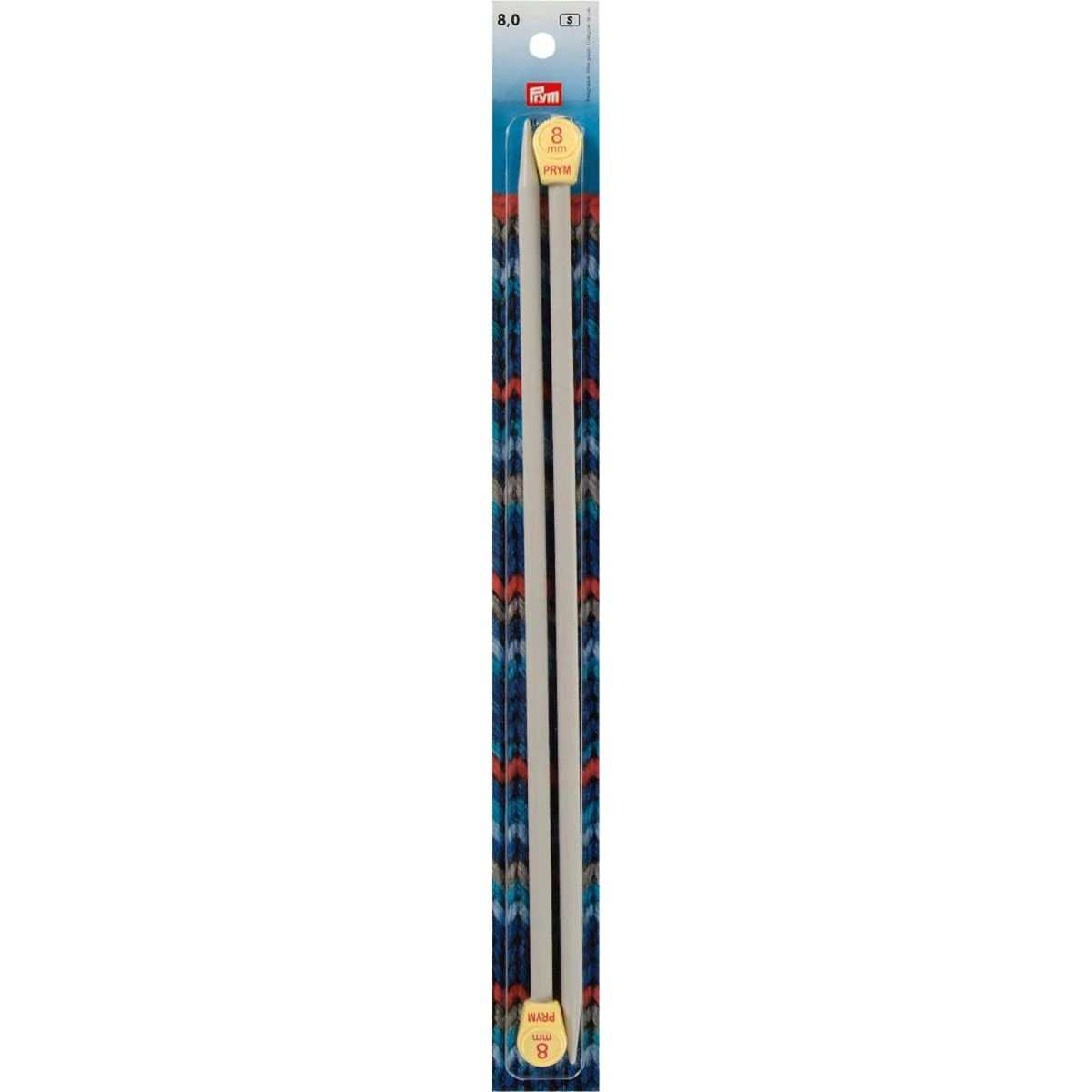 Prym 218219 Breinaalden KST grijs 35 cm 8,00 mm - Kaart