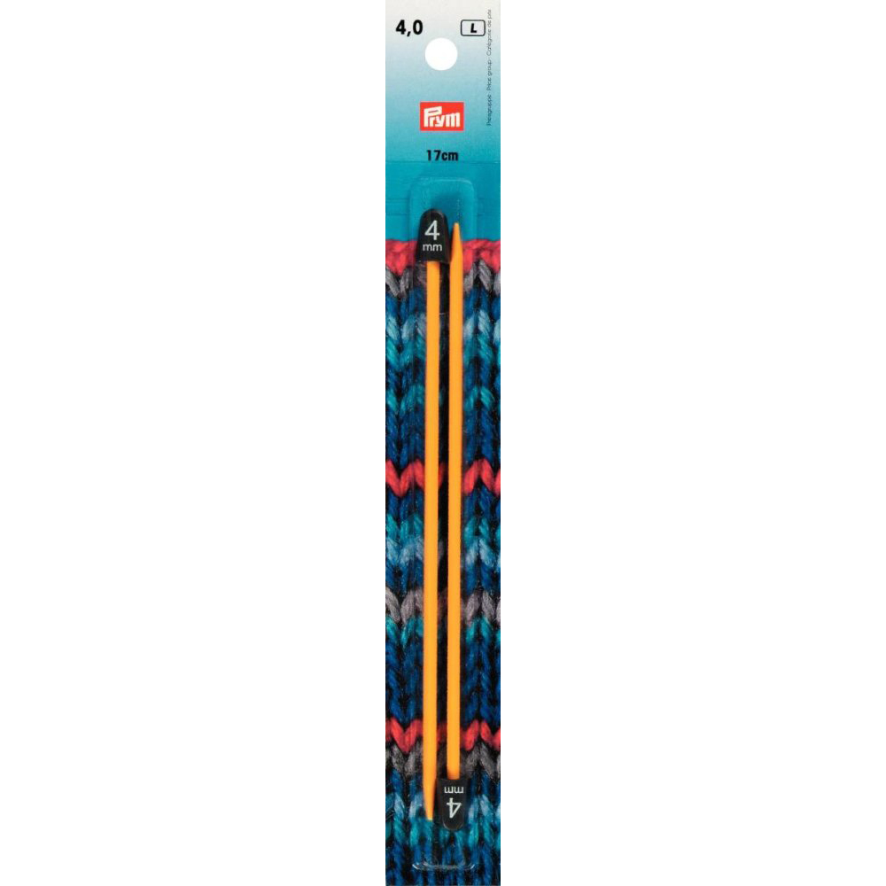 Prym 218402 Breinaalden voor kinderen 17 cm 4,00 mm geel - Kaart