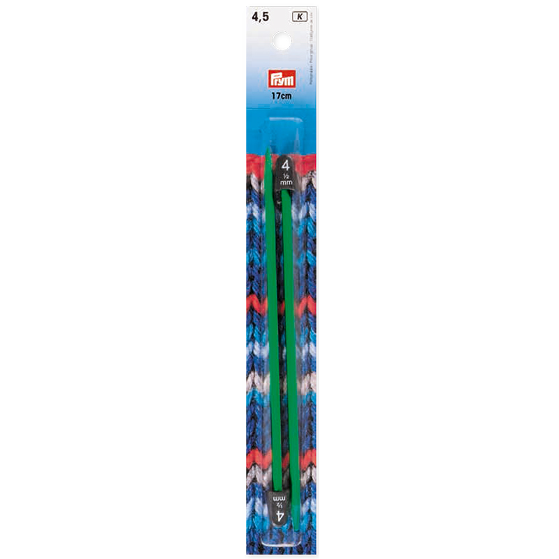 Prym 218403 Breinaalden voor kinderen 17 cm 4,50 mm groen - Kaart