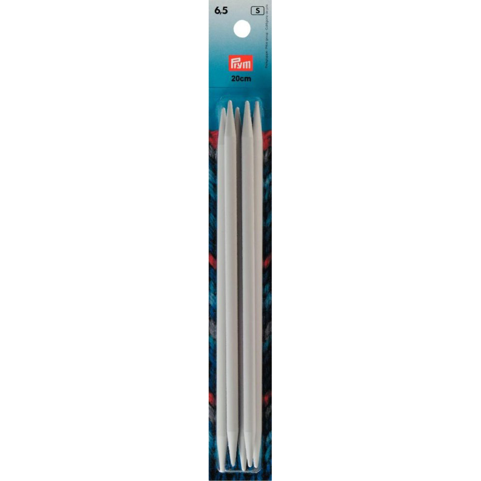 Prym 218646 Kousen- en handschoenbreinaalden KST grijs 20 cm 6,50 mm - Kaart