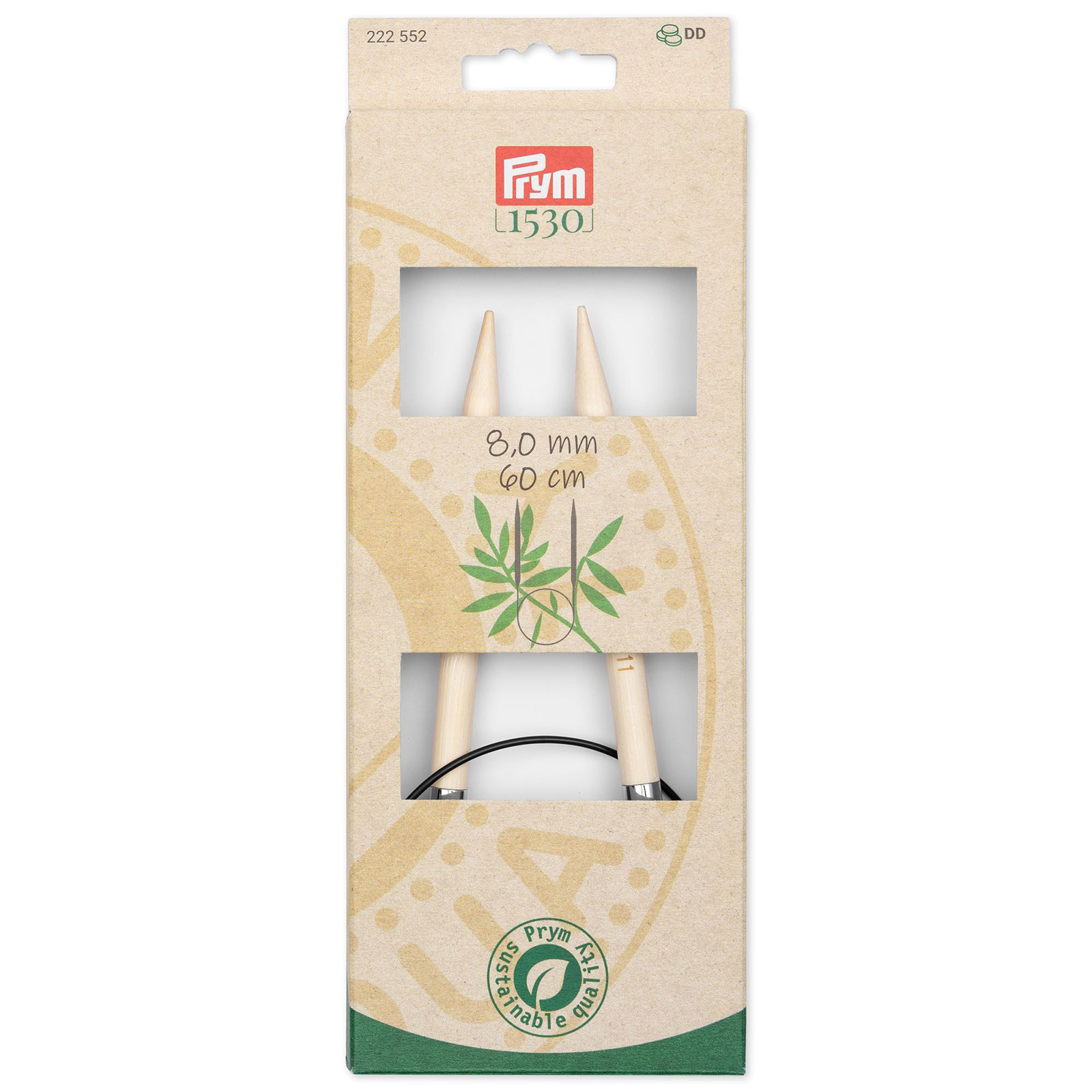 Prym 222552 Rondbreinaald Bamboe 60cm 8mm - Kaart