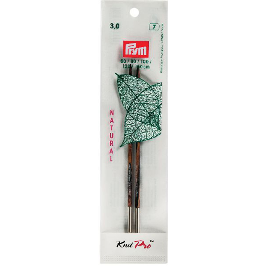 Prym 223322 Breinaaldenpunten lang NATURAL bont 11,6 cm 3,00 mm - STUK
