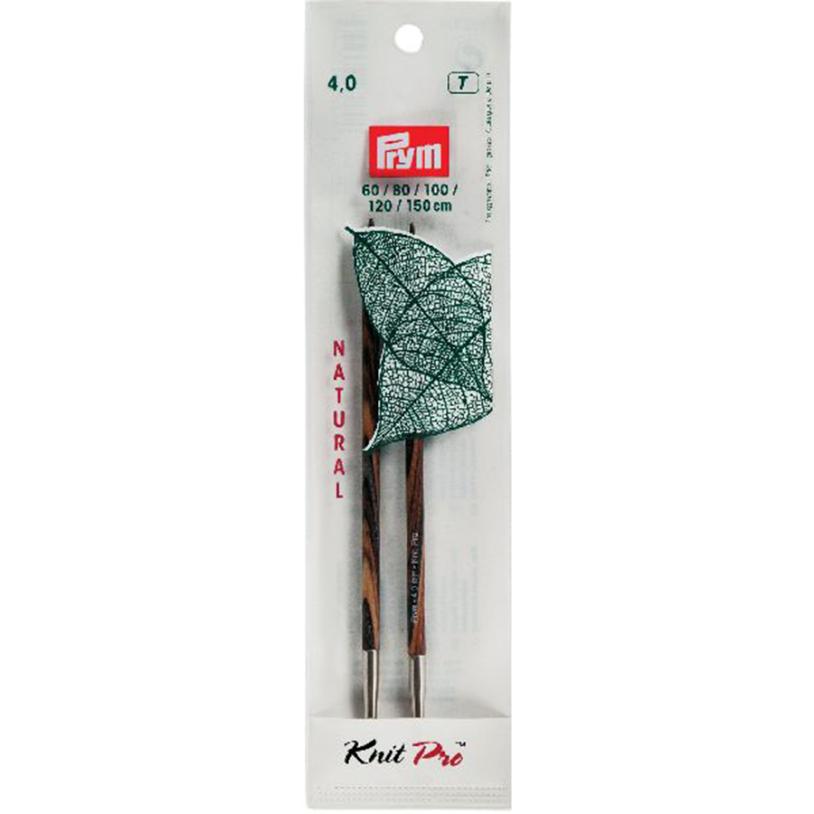 Prym 223324 Breinaaldenpunten lang NATURAL bont 11,6 cm 4,00 mm - STUK