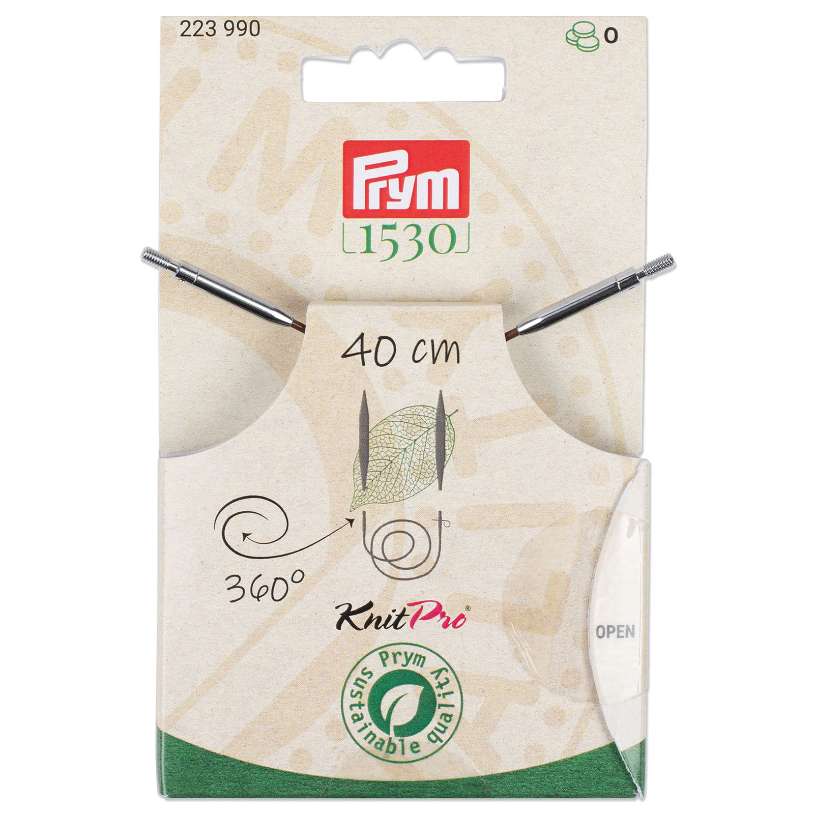 Prym 223990 360 graden draaibare kunststof draad 40cm en accessoires - Kaart