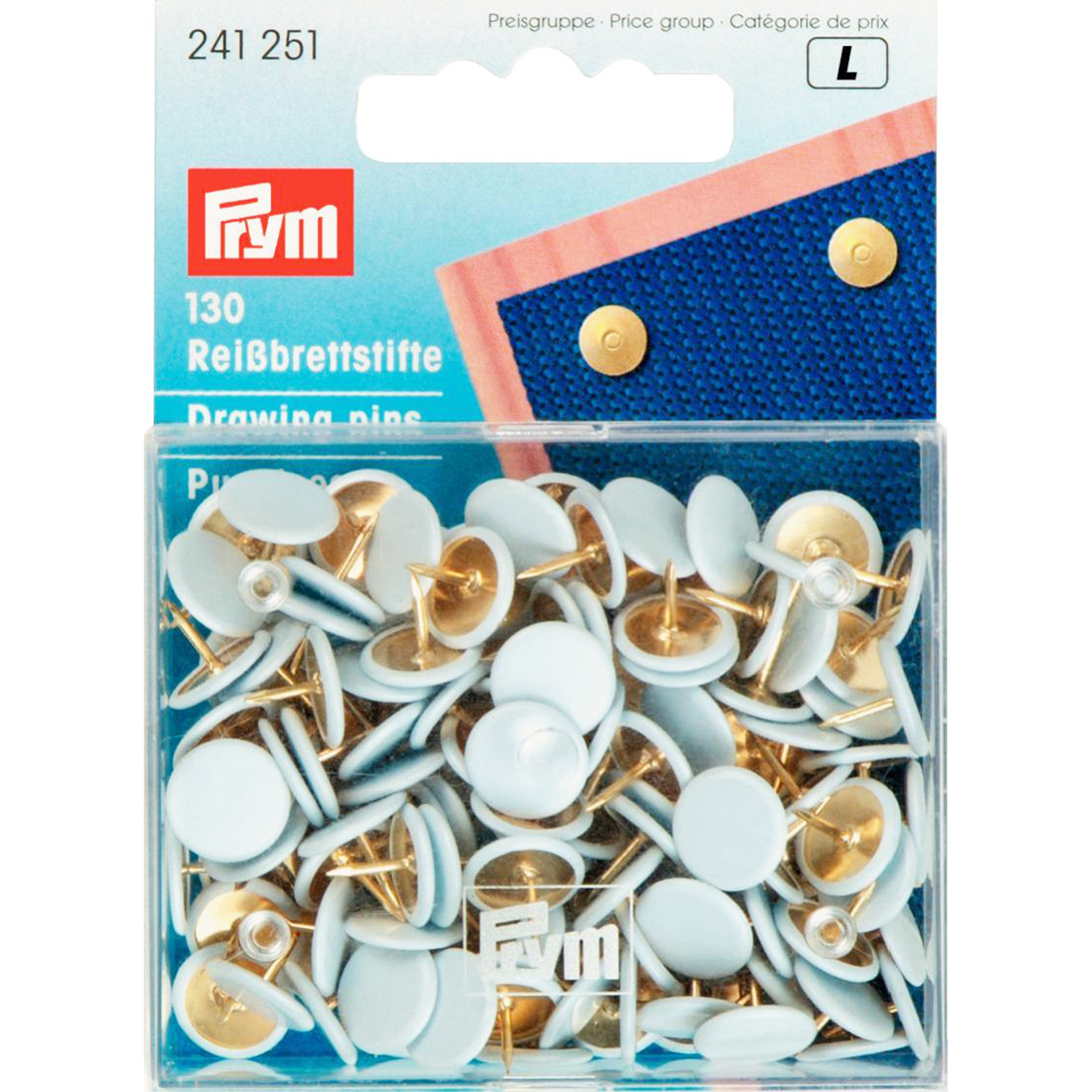 Prym 241251 Punaises ijzer kap wit - Kaart