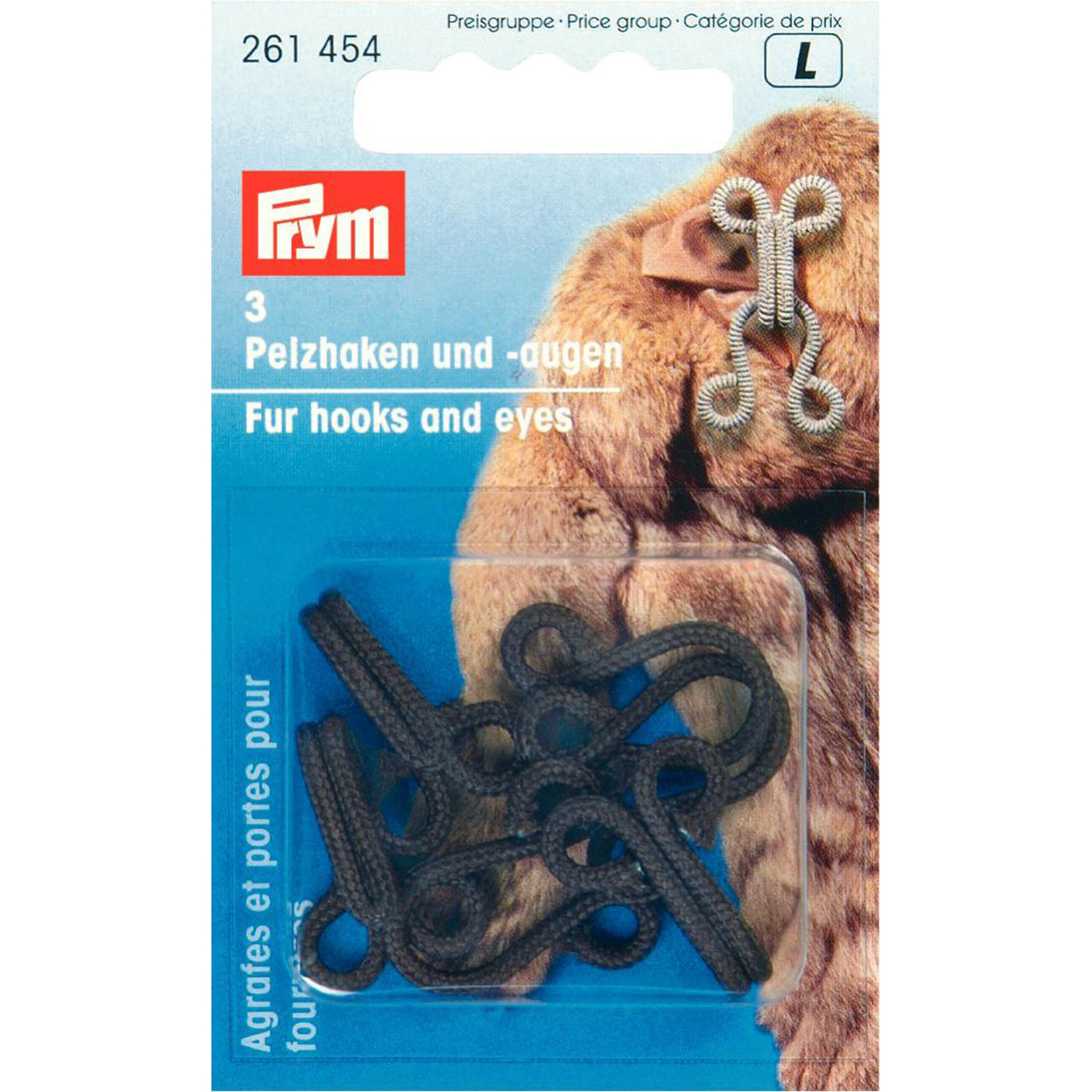 Prym 261454 Bonthaken en -ogen ijzer bruin - Kaart