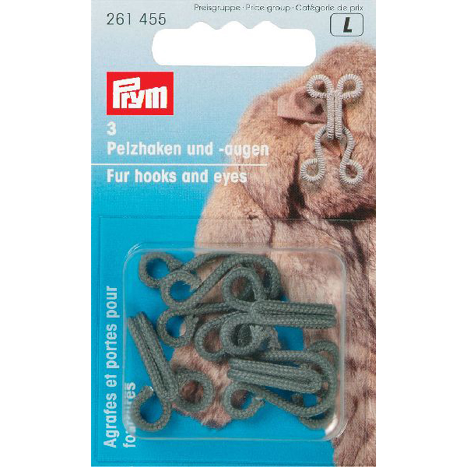 Prym 261455 Bonthaken en -ogen ijzer grijs - Kaart