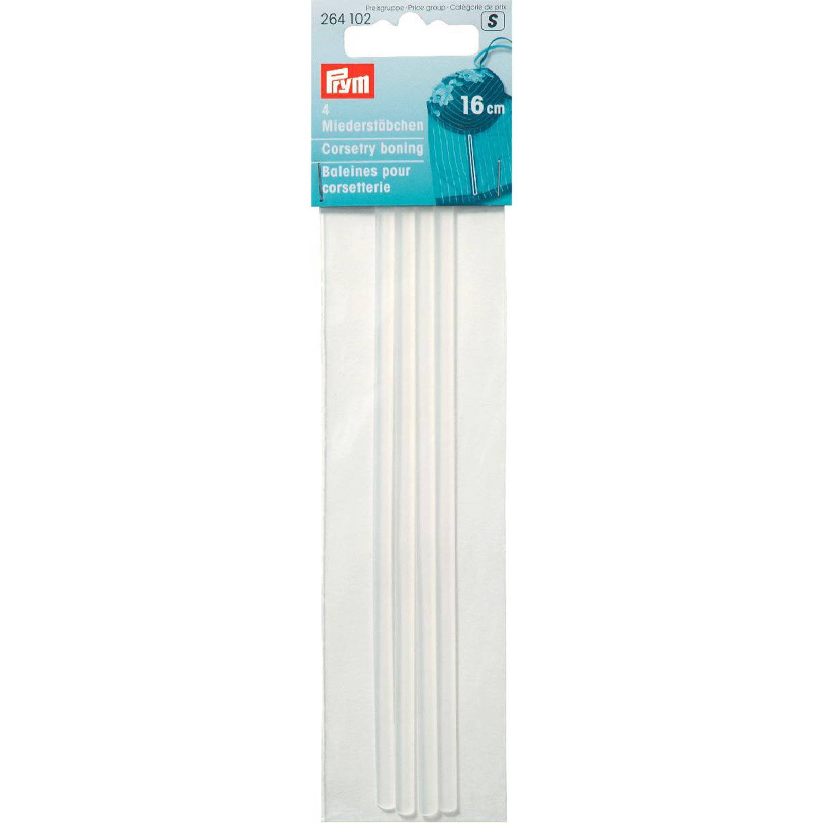 Prym 264102 Baleinen voor korsetten 16 cm transparant - Kaart