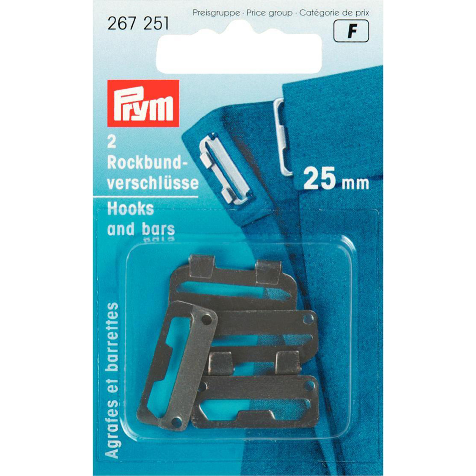 Prym 267251 Rokhaken ST 25 mm zwart - Kaart
