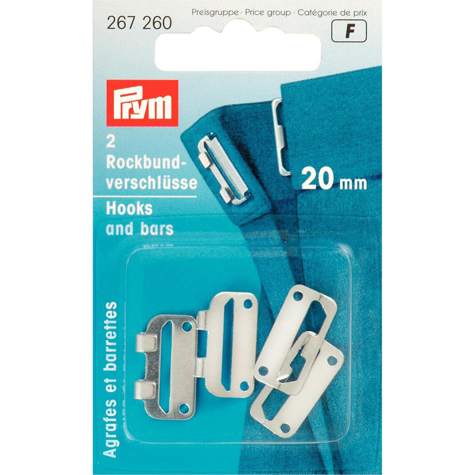 Prym 267260 Rokhaken ST 20 mm zilverkleurig - Kaart