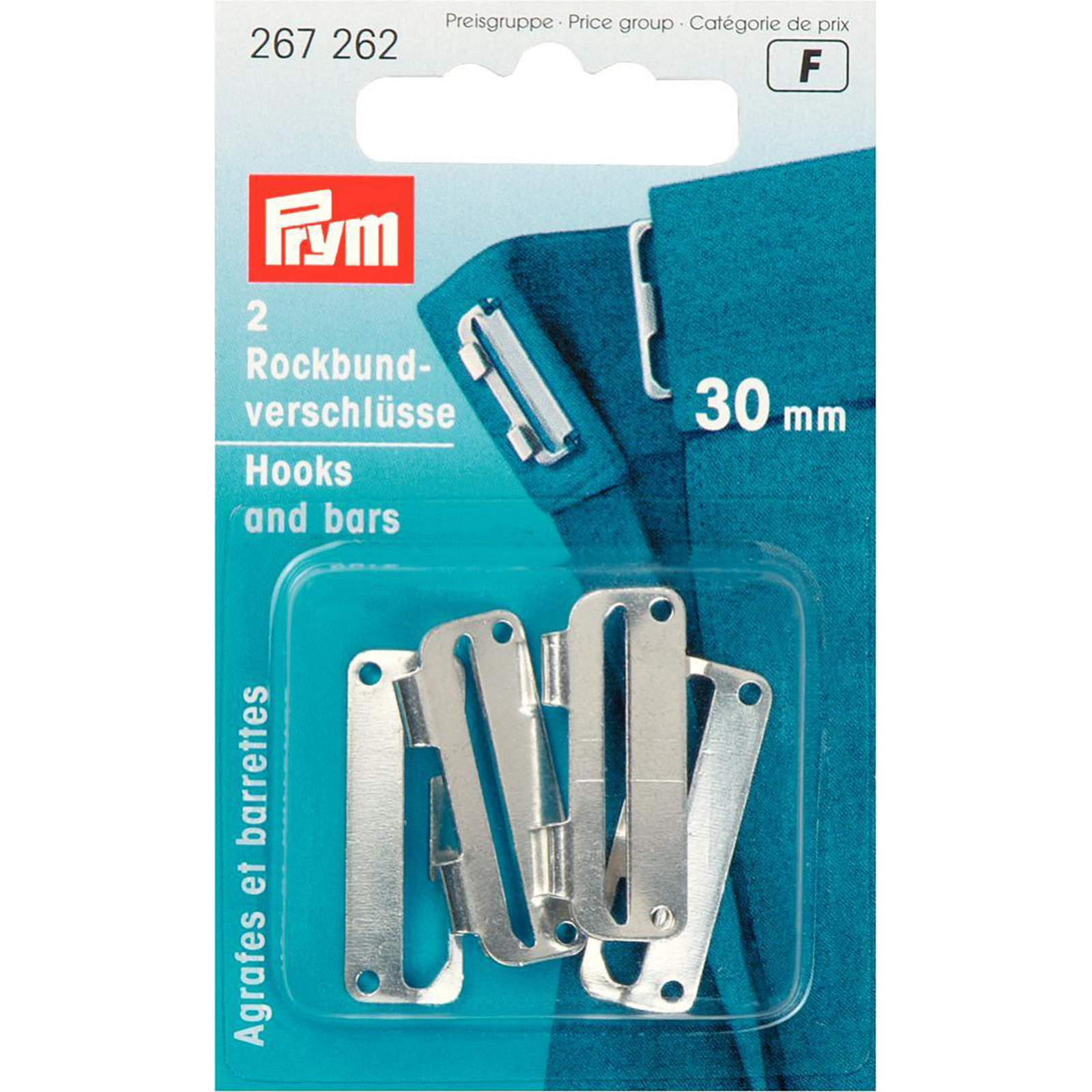 Prym 267262 Rokhaken ST 30 mm zilverkleurig - Kaart