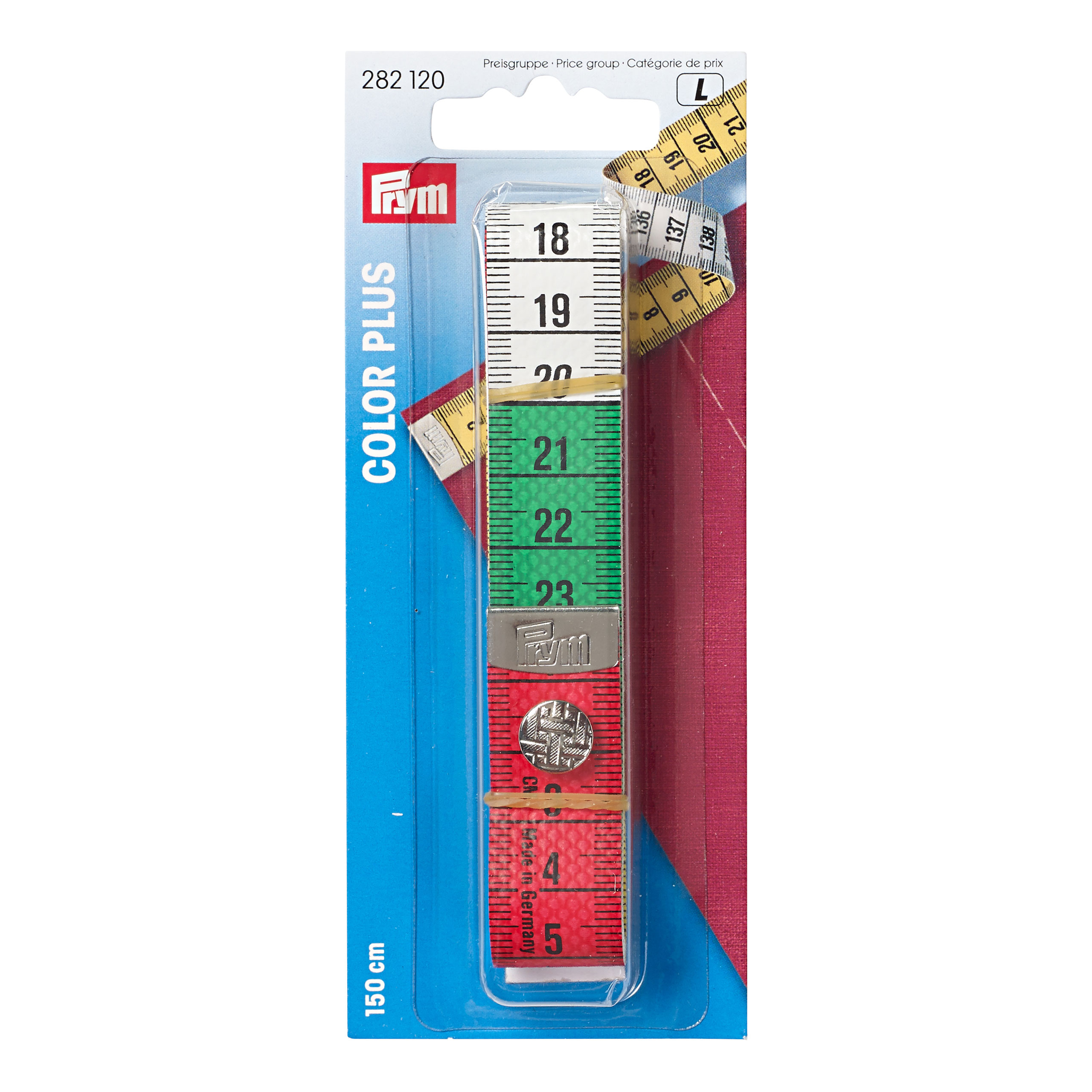 Prym 282120 Centimeter Color Plus cm/cm met drukknoop 150 cm - Kaart