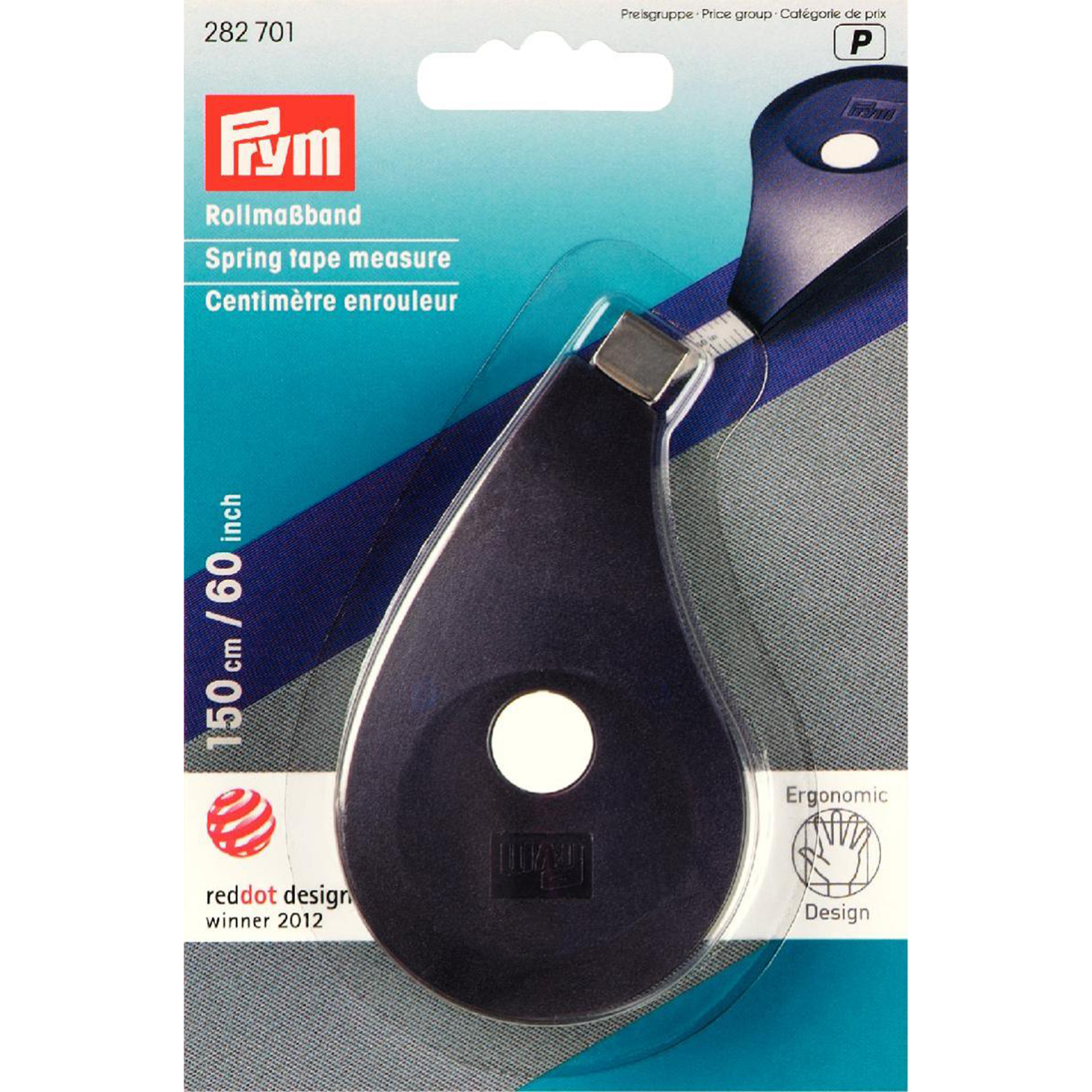 Prym 282701 Rolcentimeter ergonomic 60 inch - Kaart