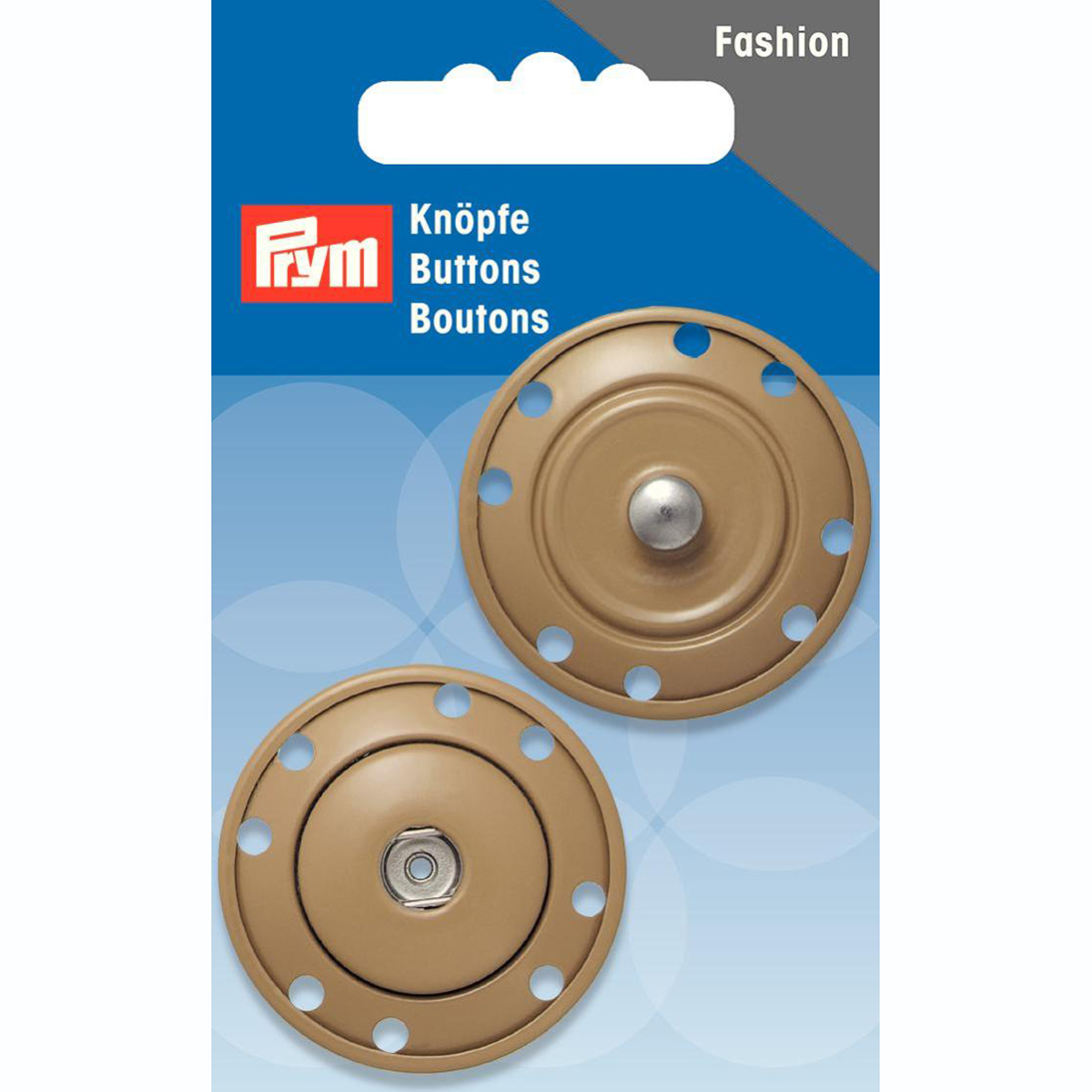 Prym 341831 Aannaaidrukknoop 35 mm beige - Kaart