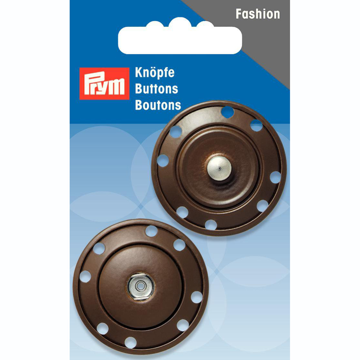 Prym 341841 Aannaaidrukknoop 25 mm bruin - Kaart