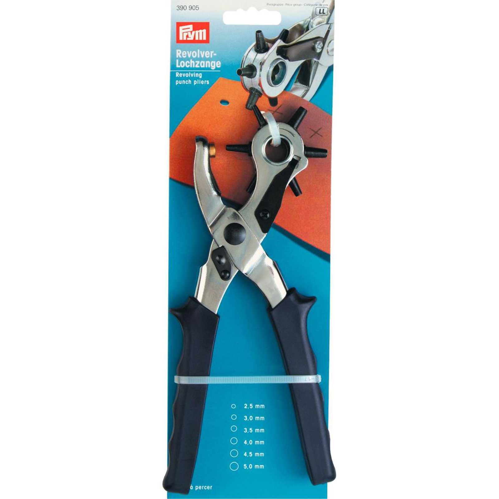 Prym 390905 Gaatjestang 2,5 - 5 mm - Kaart