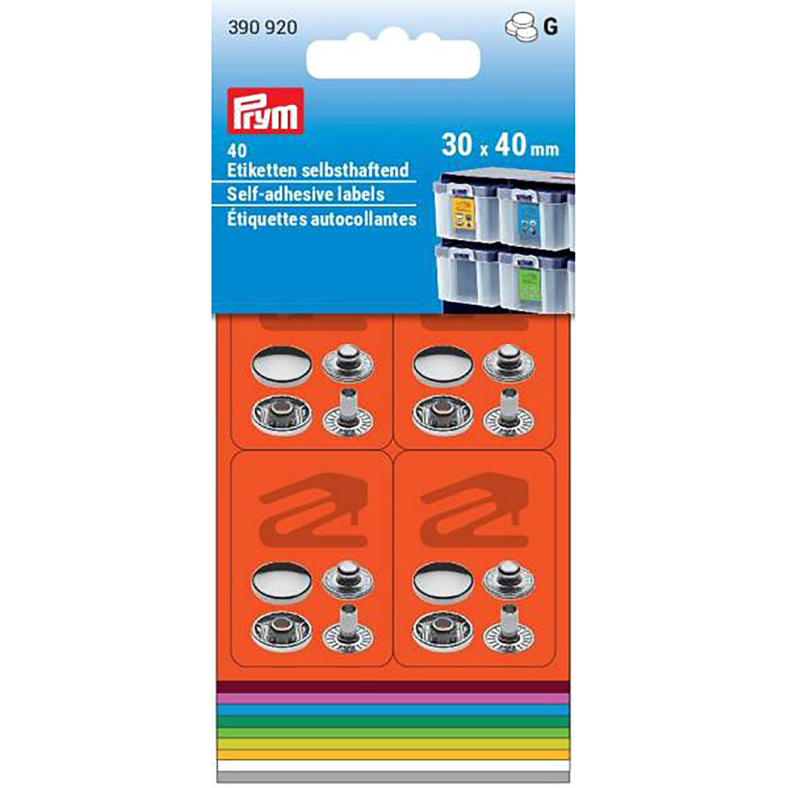 Prym 390920 Gekleurde etiketten Vario - Kaart