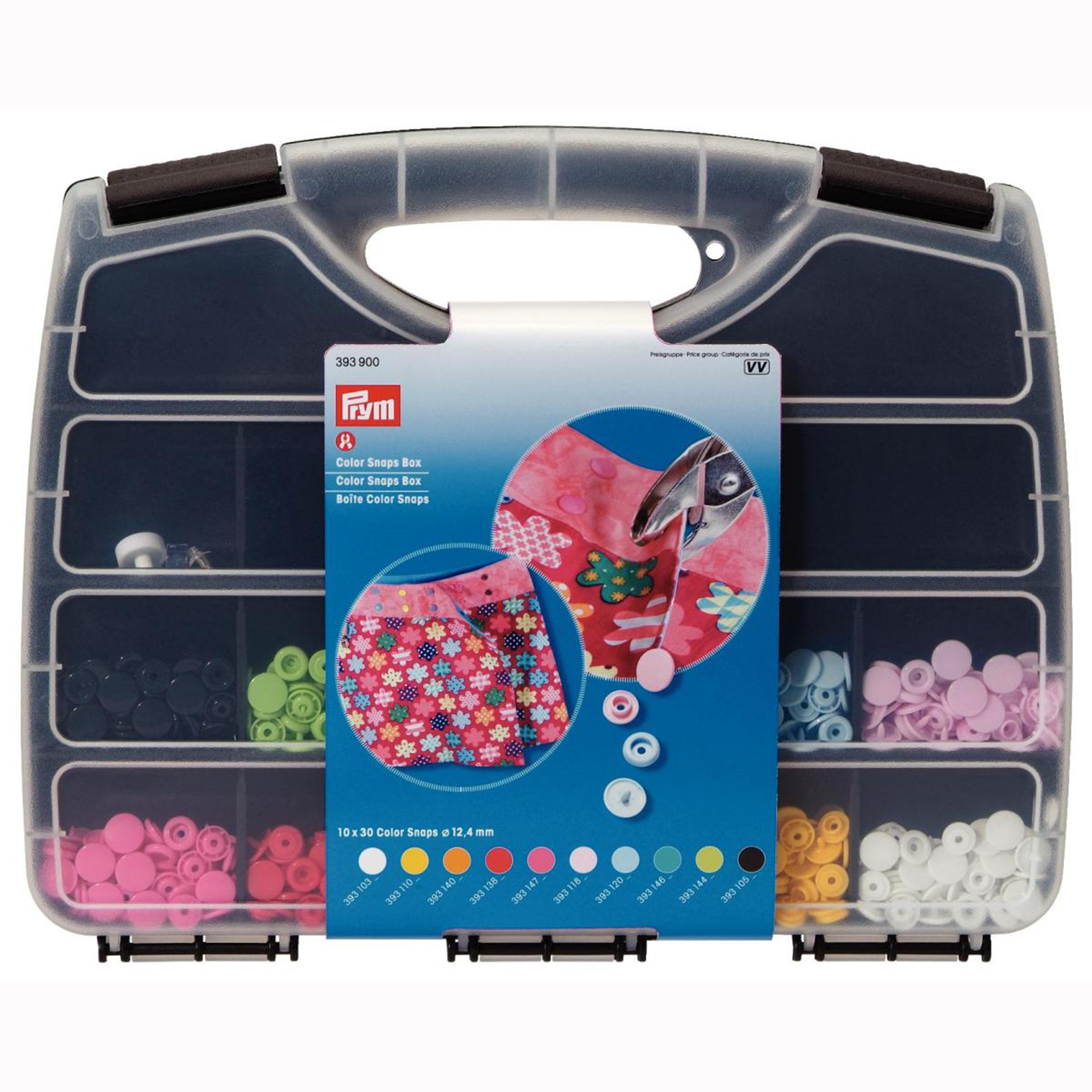 Prym 393900 Doos ColorSnaps 300 st. + Gereedschapset - STUK