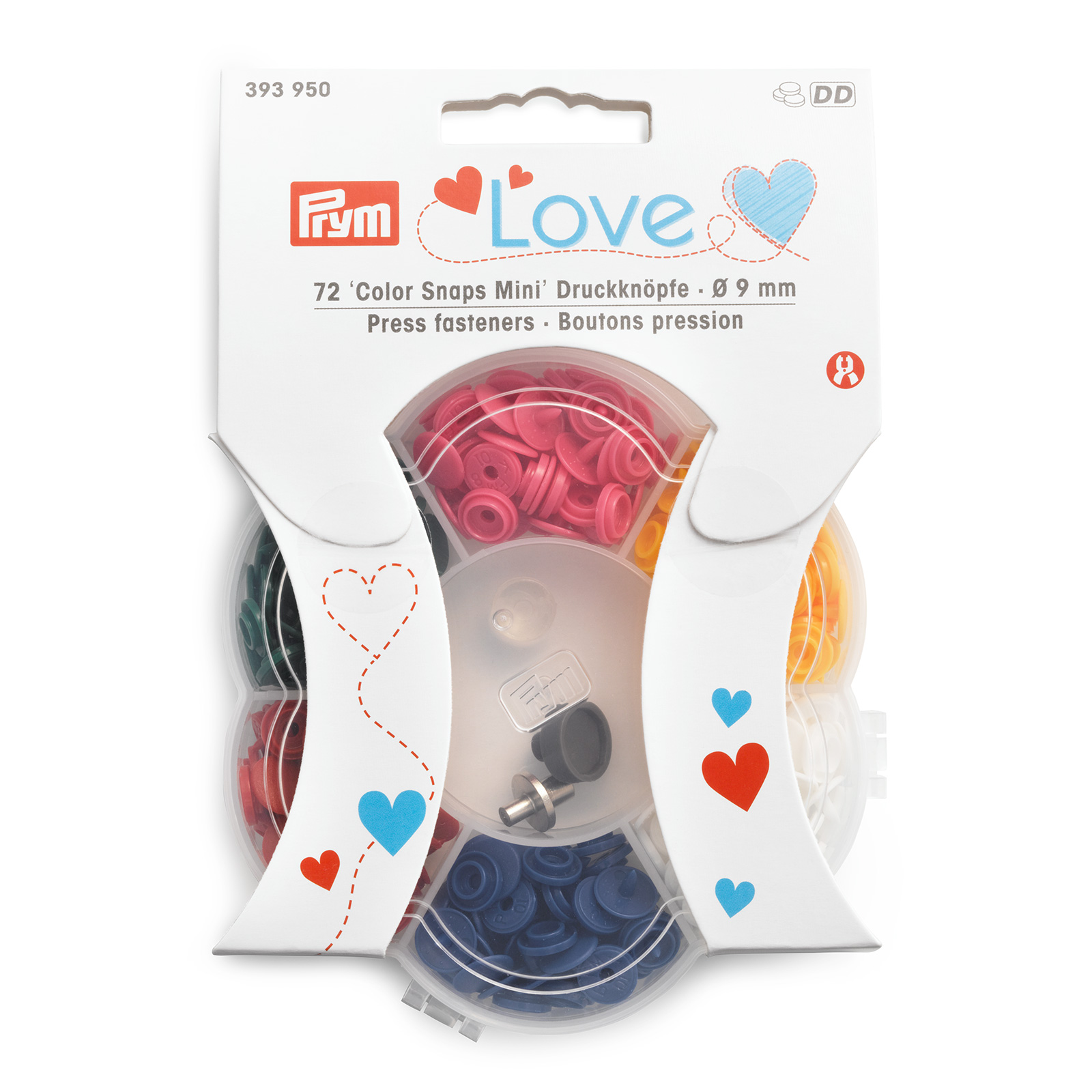 Prym 393950 Prym Love Color Snaps Mini DK doos 6 kleurs - STUK