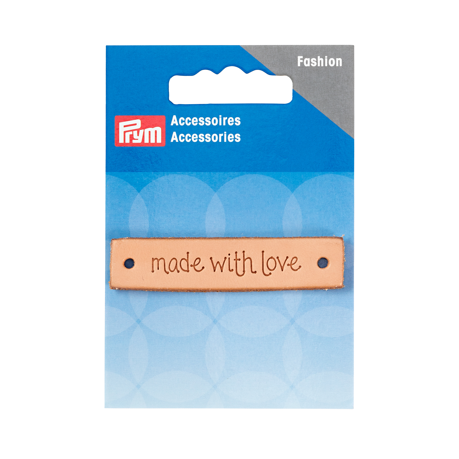 Prym 403797 Label leer 'made with love' rechthoekig - Kaart