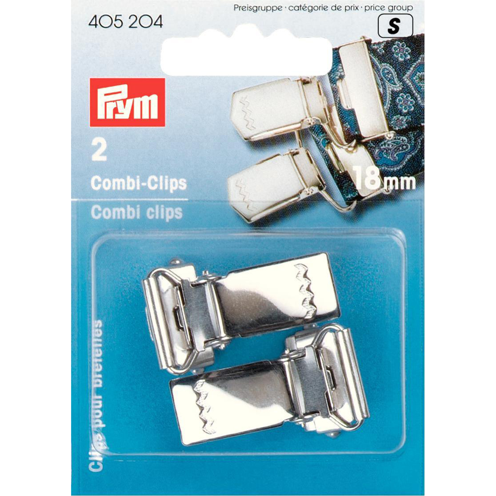 Prym 405204 Combiclips ST 18 mm zilverkleurig - Kaart