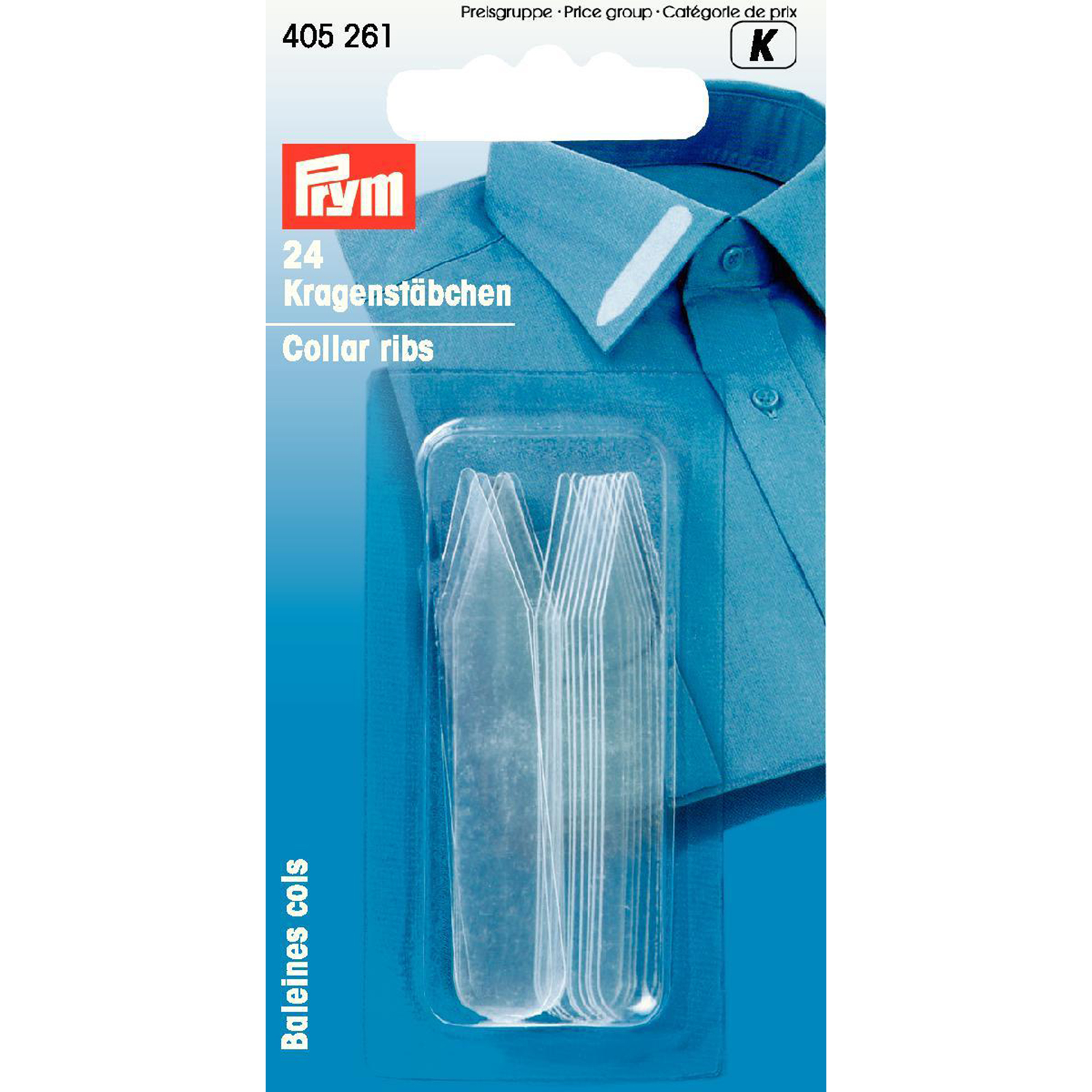 Prym 405261 Kraagbaleinen KST 10 x 55 mm transparant - Kaart
