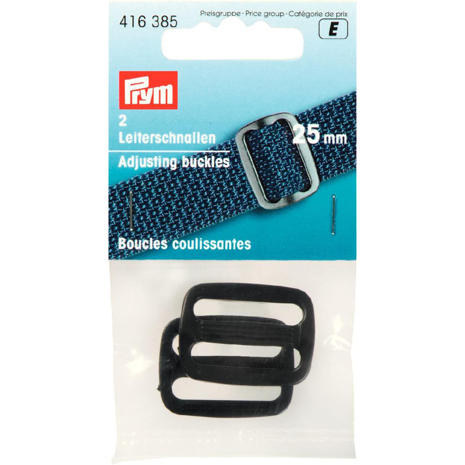 Prym 416385 Regelbare gespen KST 25 mm zwart - Kaart
