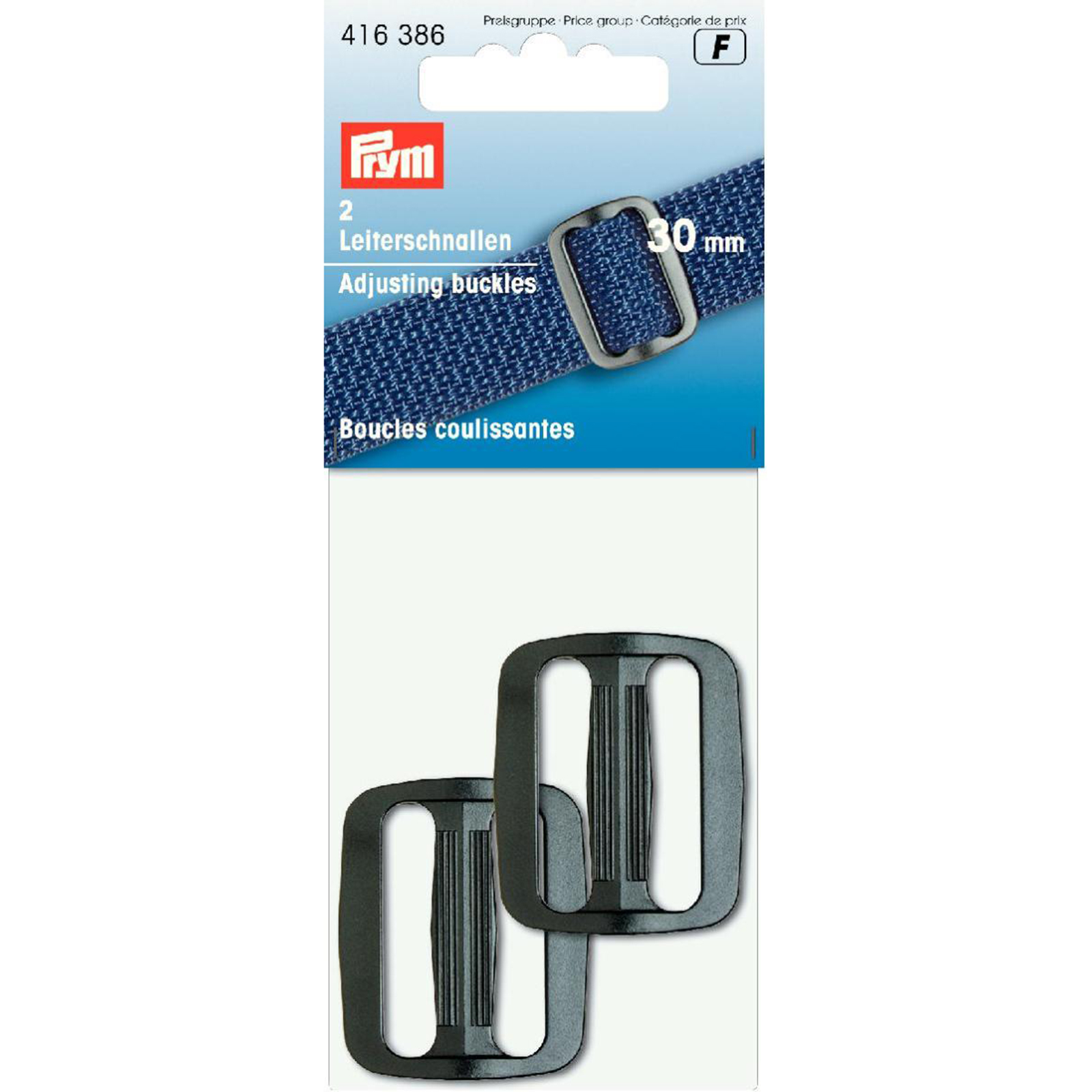Prym 416386 Regelbare gespen KST 30 mm zwart - Kaart