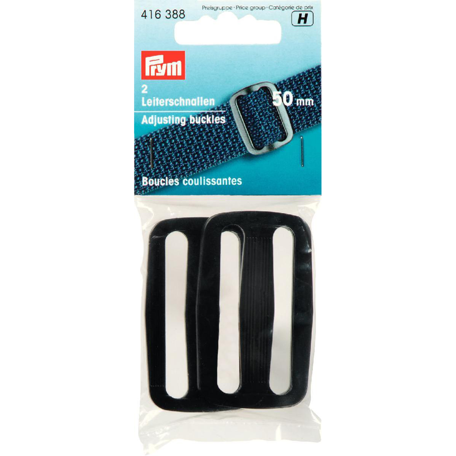 Prym 416388 Regelbare gespen KST 50 mm zwart - Kaart