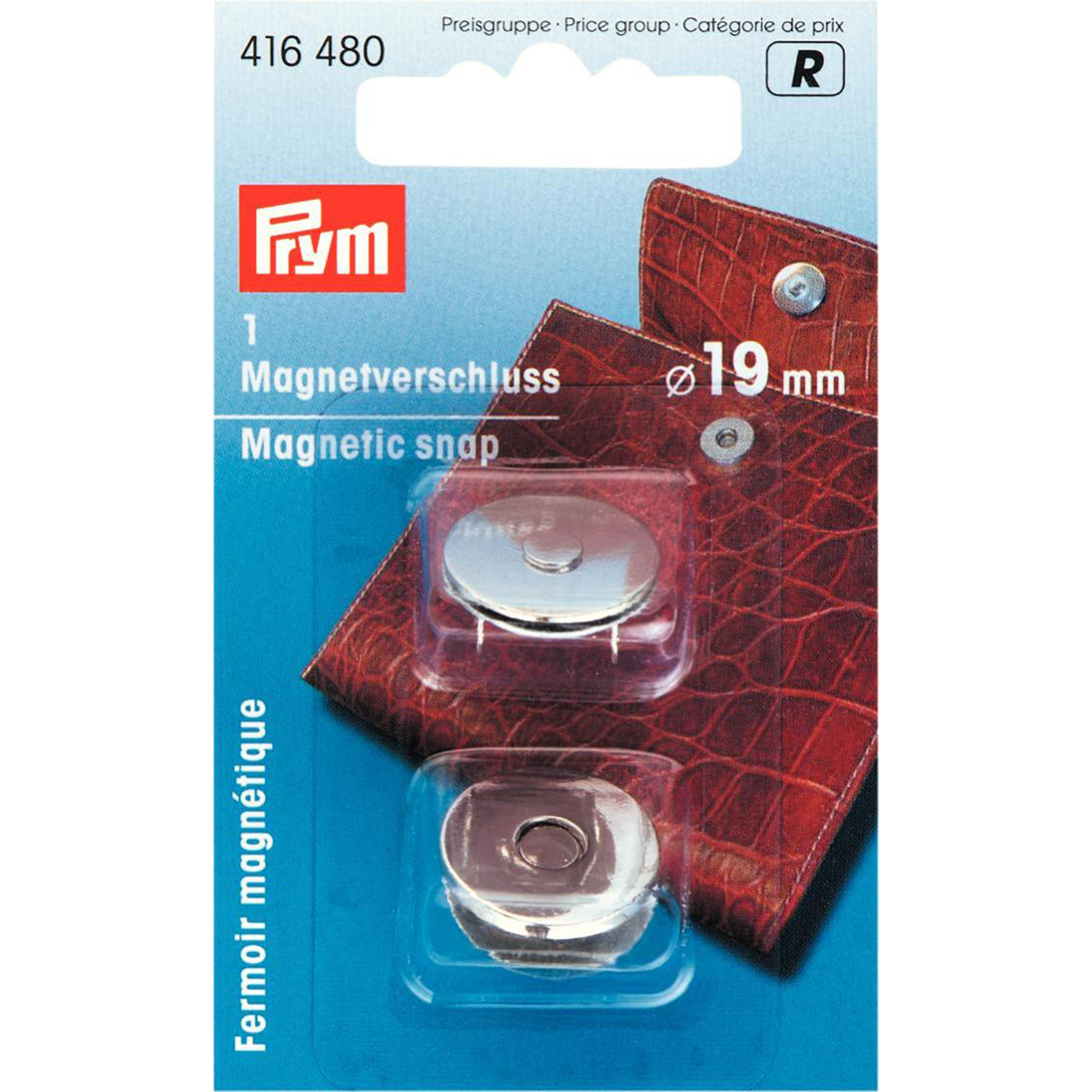 Prym 416480 Magneetsluiting 19 mm zilverkleurig - Kaart