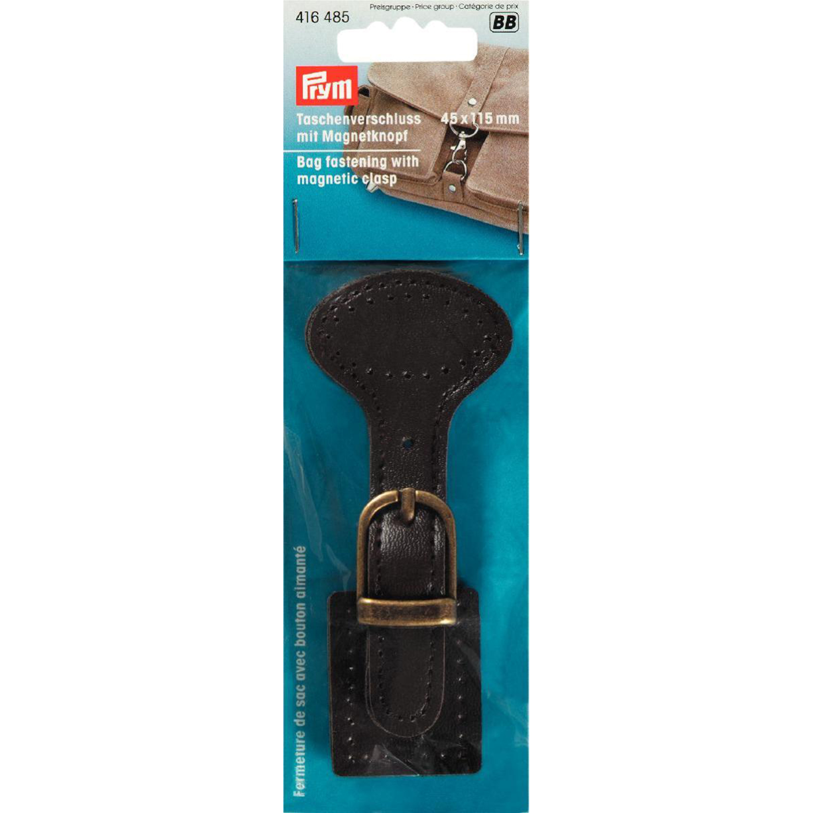 Prym 416485 Tassluiting met magneetknop - Kaart
