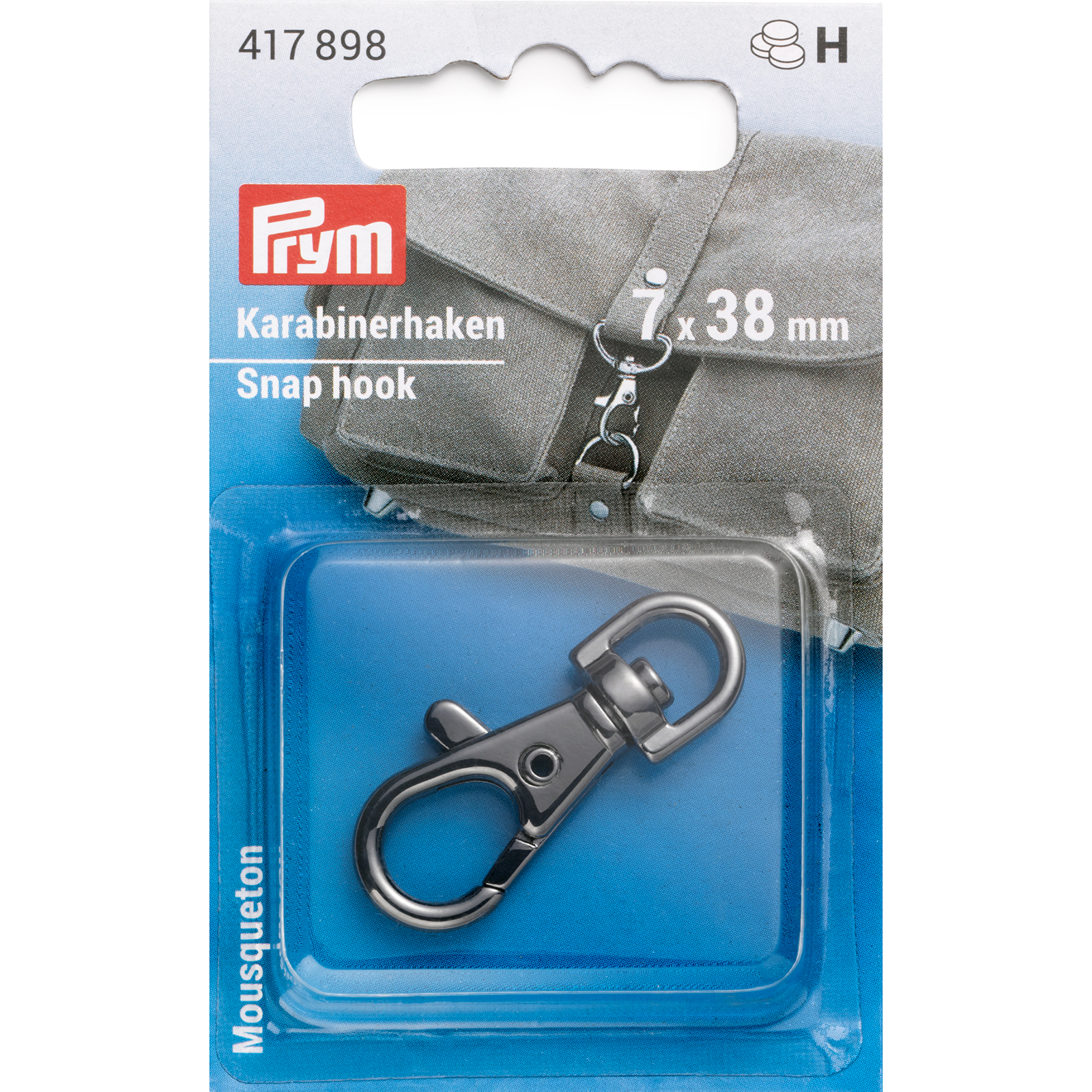 Prym 417898 Karabijnhaak 7x38mm geschutbrons 1st - Kaart