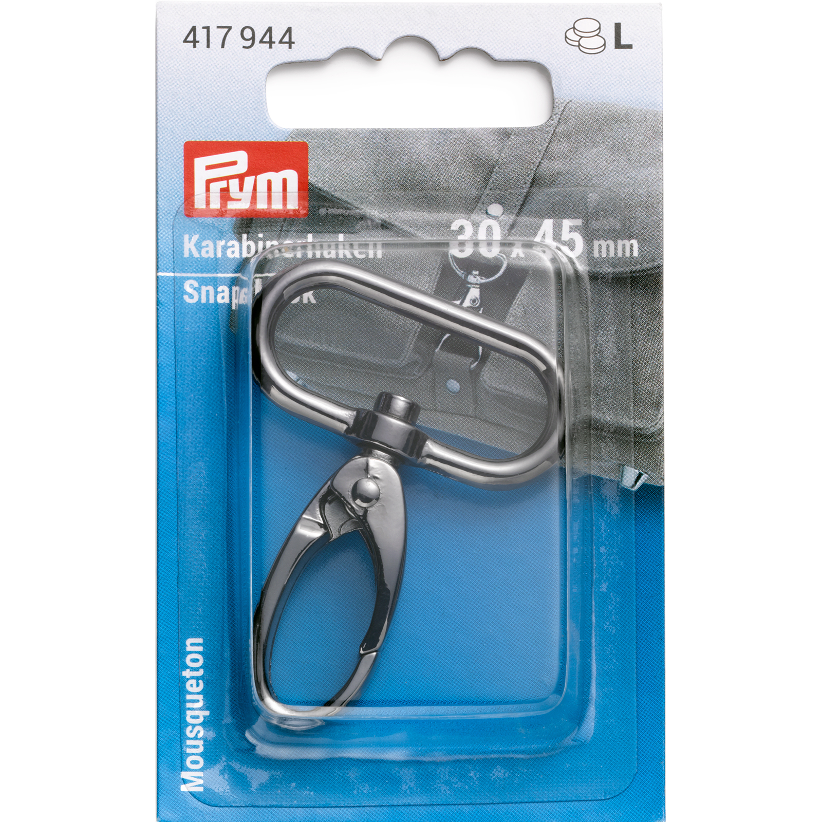 Prym 417944 Karabijnhaak 30x45mm geschutbrons 1st - Kaart