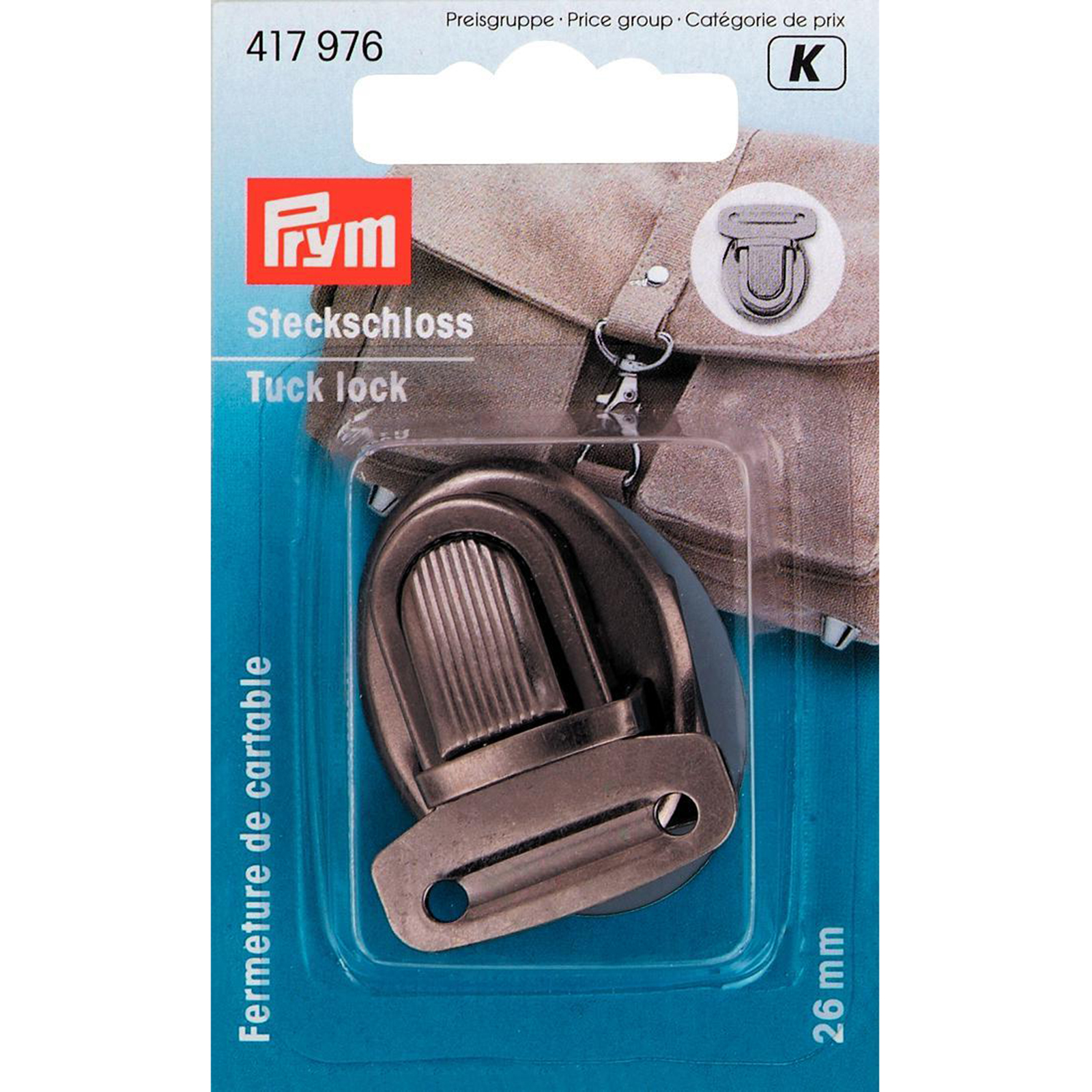 Prym 417976 TT-slot 26 mm oudzilver - Kaart