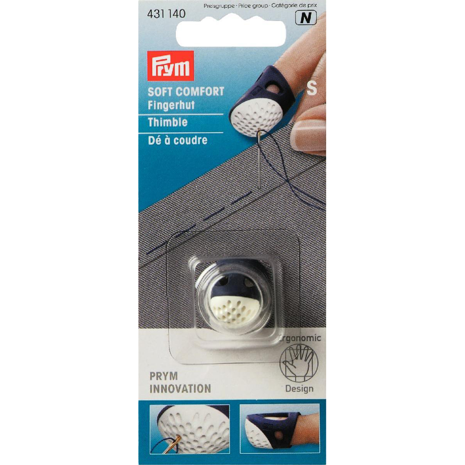 Prym 431140 Vingerhoed ergonomics S - Kaart