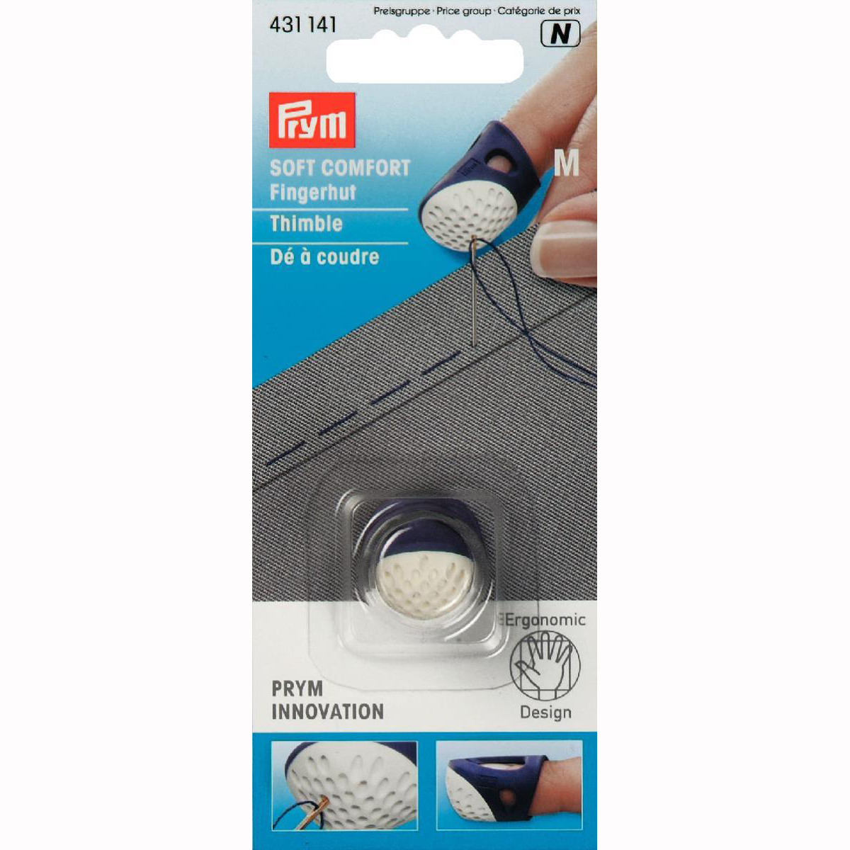 Prym 431141 Vingerhoed ergonomics M - Kaart