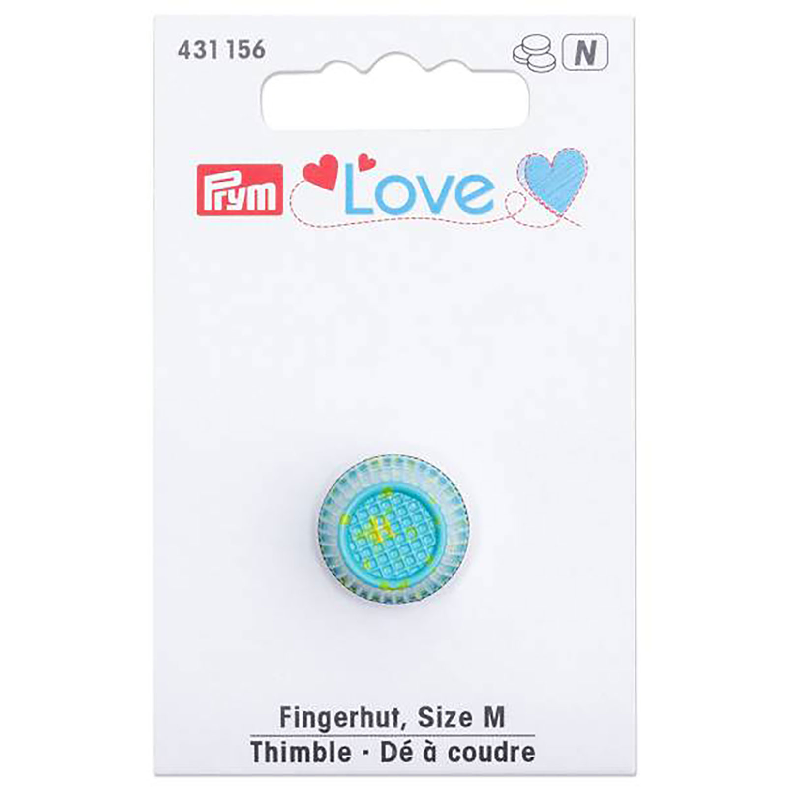 Prym Love 431156 Vingerhoed M mint - Kaart
